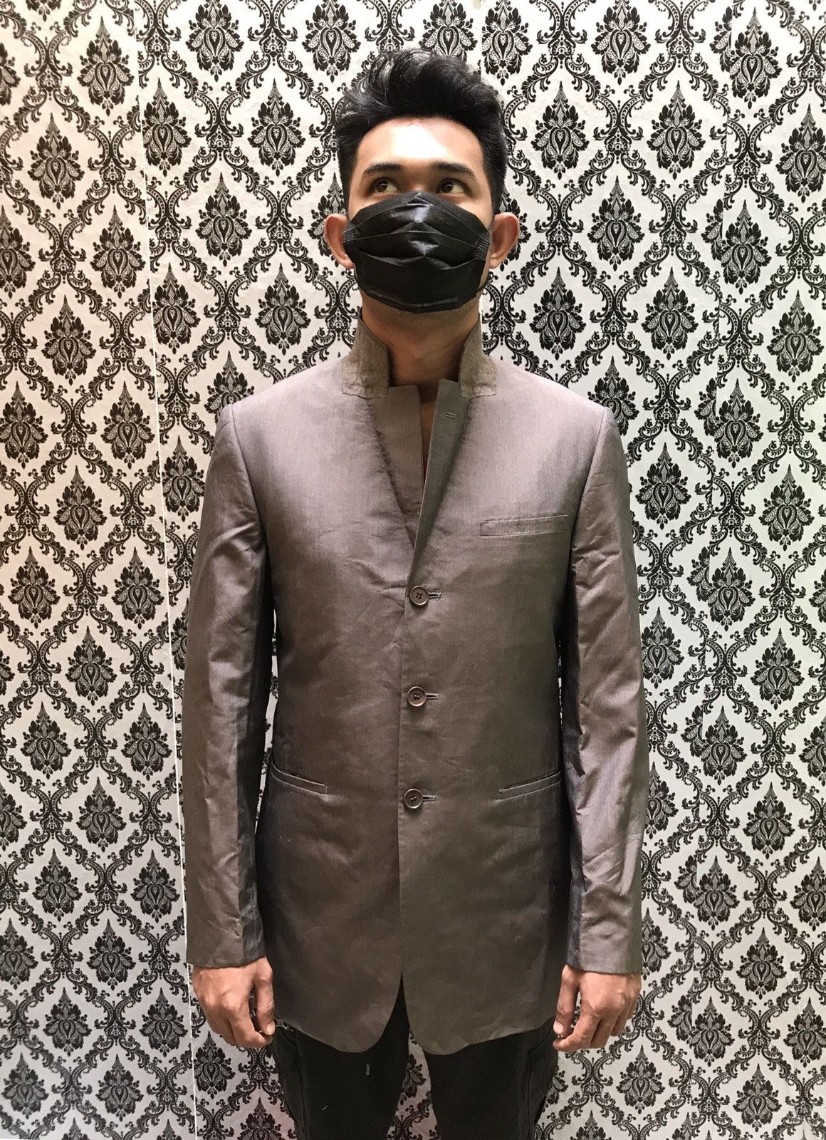 Yohji Yamamoto 🔊🔥FINAL DROP🔥YOHJI YAMAMOTO SILK TESSITURA FABRIC JACKET Size US L / EU 52-54 / 3 - 1 Thumbnail