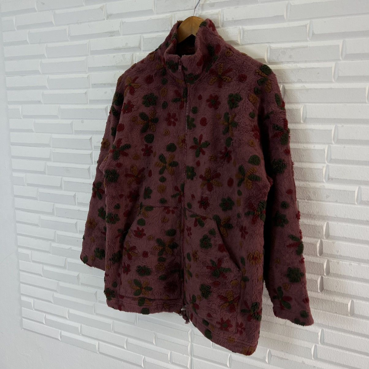 Japanese Brand VINTAGE ECOLIER QUILTED FULL PRINT FLOWER FLEECE JACKET Size US M / EU 48-50 / 2 - 2 Thumbnail