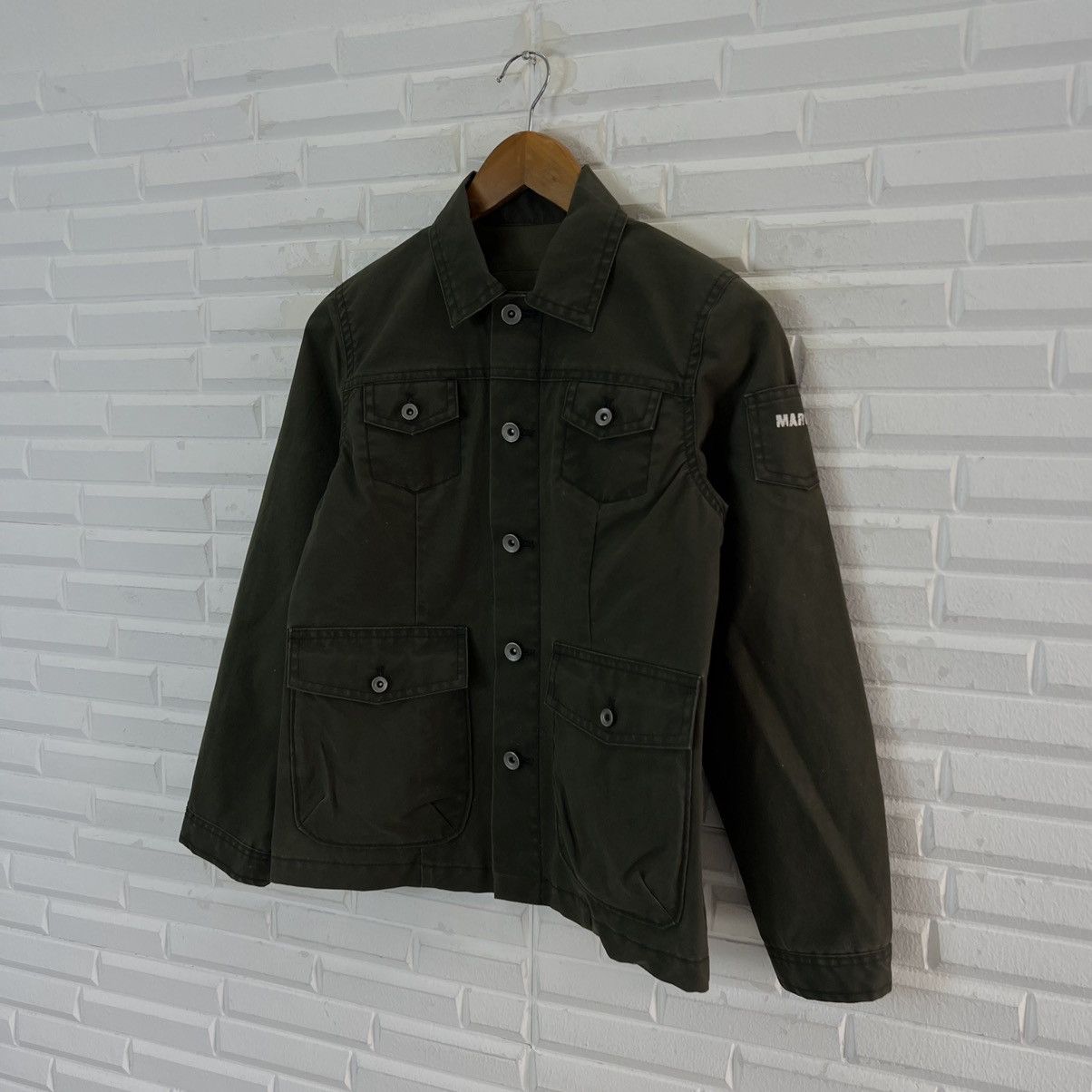 Japanese Brand VINTAGE LA MARINE FRANCAIS CROPPED JACKET BIG LOGO Size US S / EU 44-46 / 1 - 2 Thumbnail