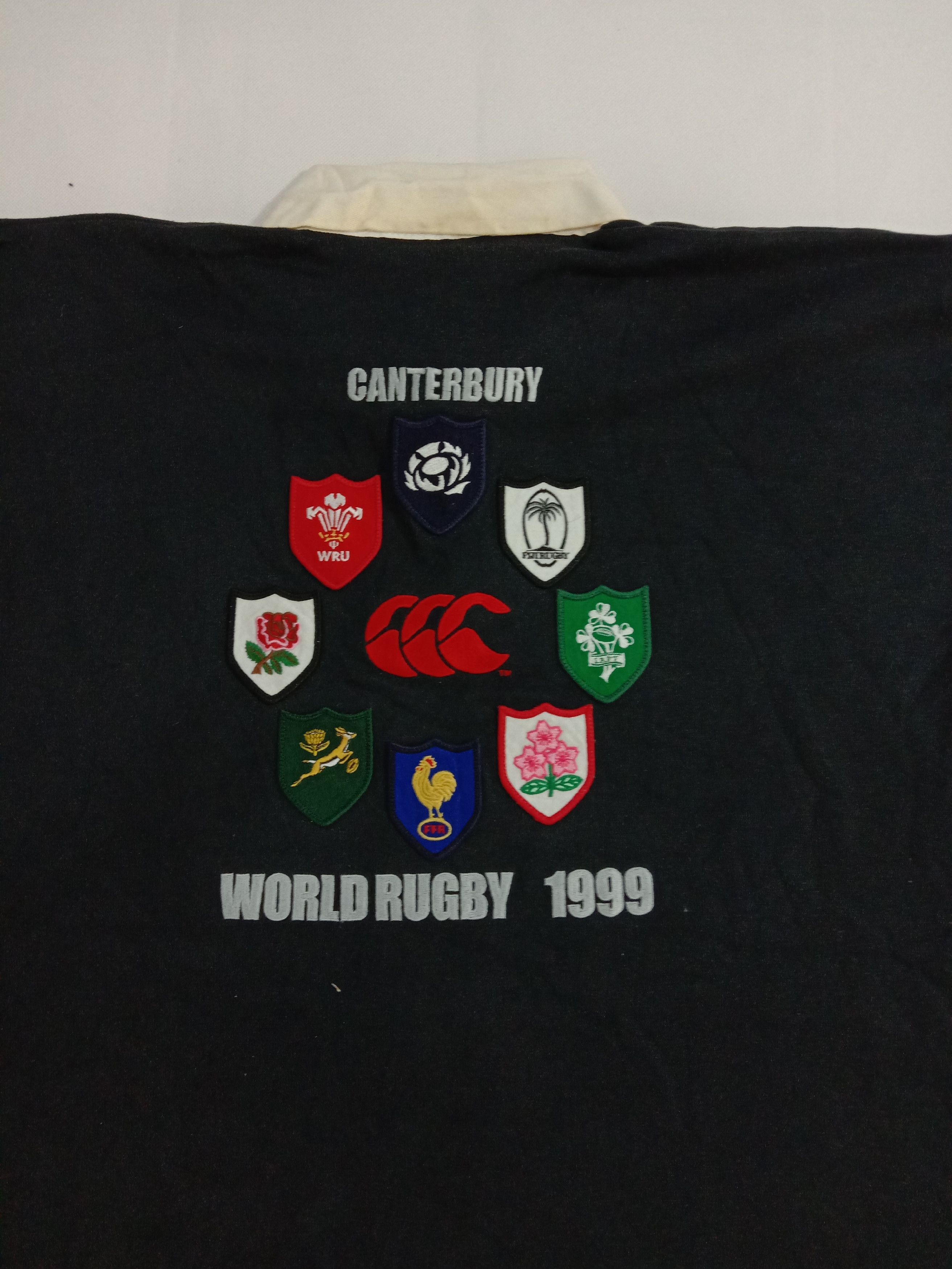 Canterbury of New Zealand VINTAGE CANTERBURY RUGBY WORLD CUP WALES 1999 All Blacks Size US L / EU 52-54 / 3 - 6 Thumbnail