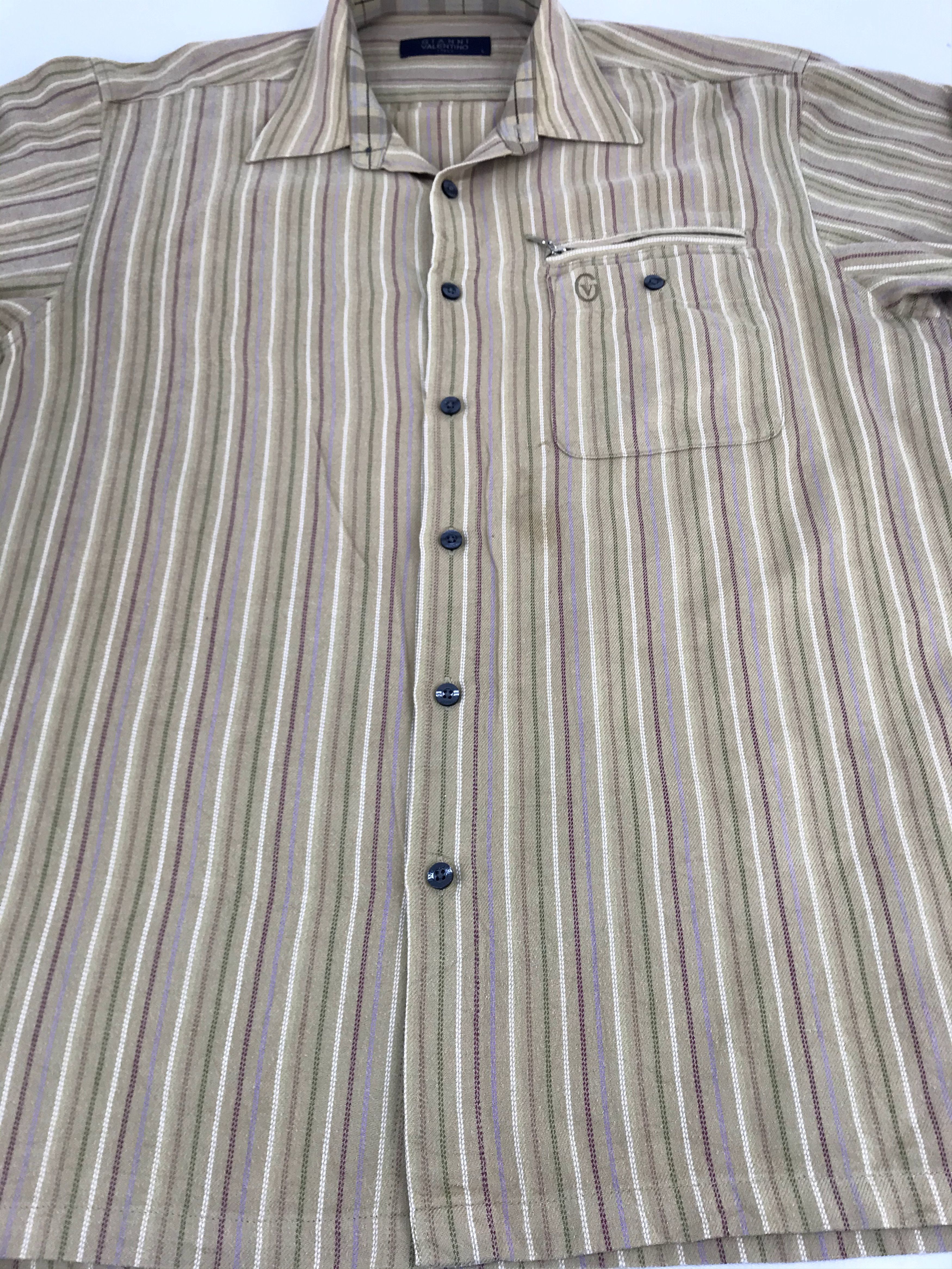 Valentino Vintage Gianni Valentino Flannel Shirt Single Pocket Size US L / EU 52-54 / 3 - 3 Thumbnail