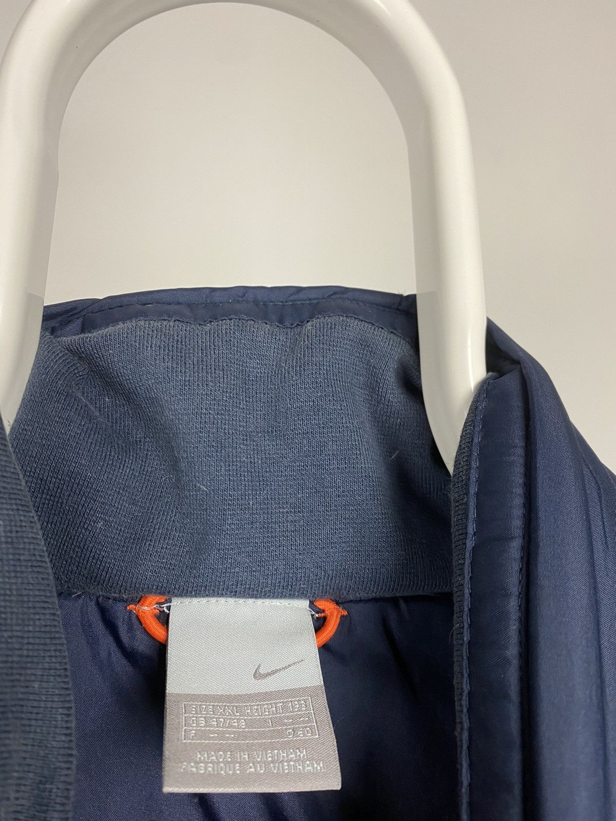 Nike × Vintage Nike vintage navy puffer vest small swoosh 2000s Size US XXL / EU 58 / 5 - 4 Thumbnail