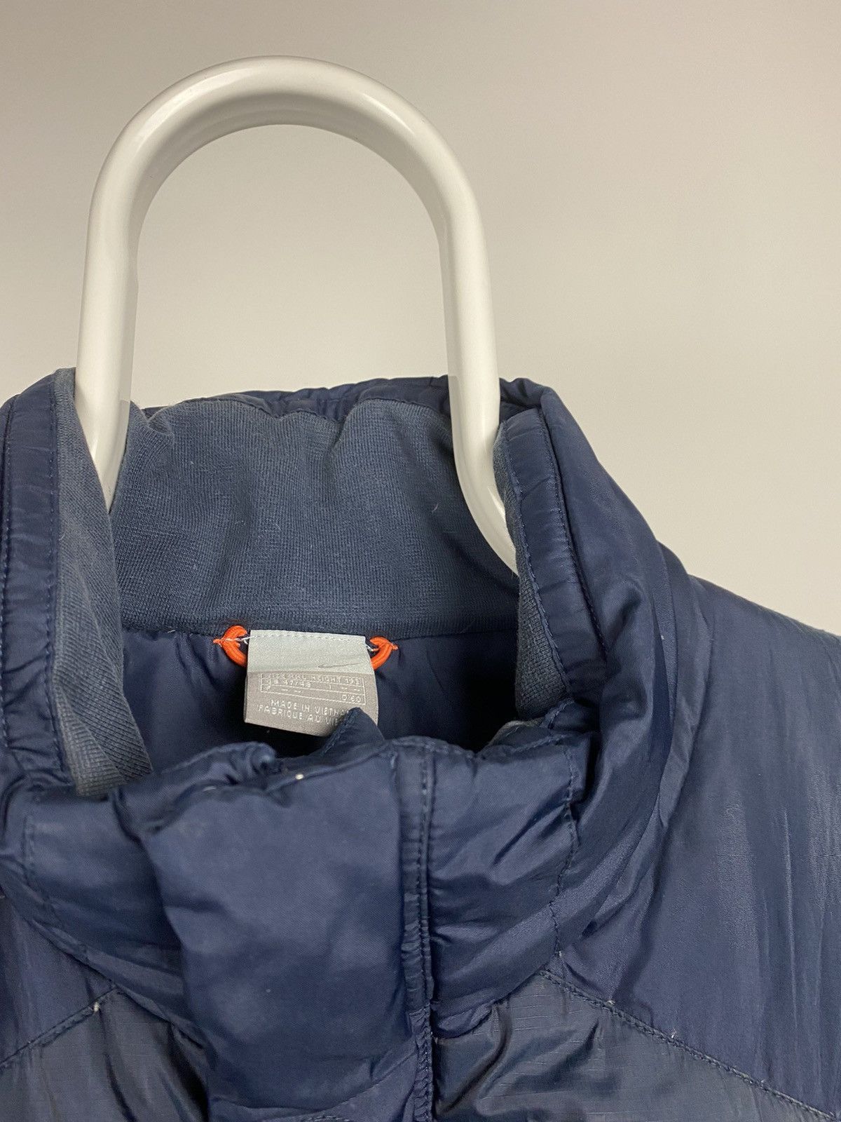 Nike × Vintage Nike vintage navy puffer vest small swoosh 2000s Size US XXL / EU 58 / 5 - 3 Thumbnail