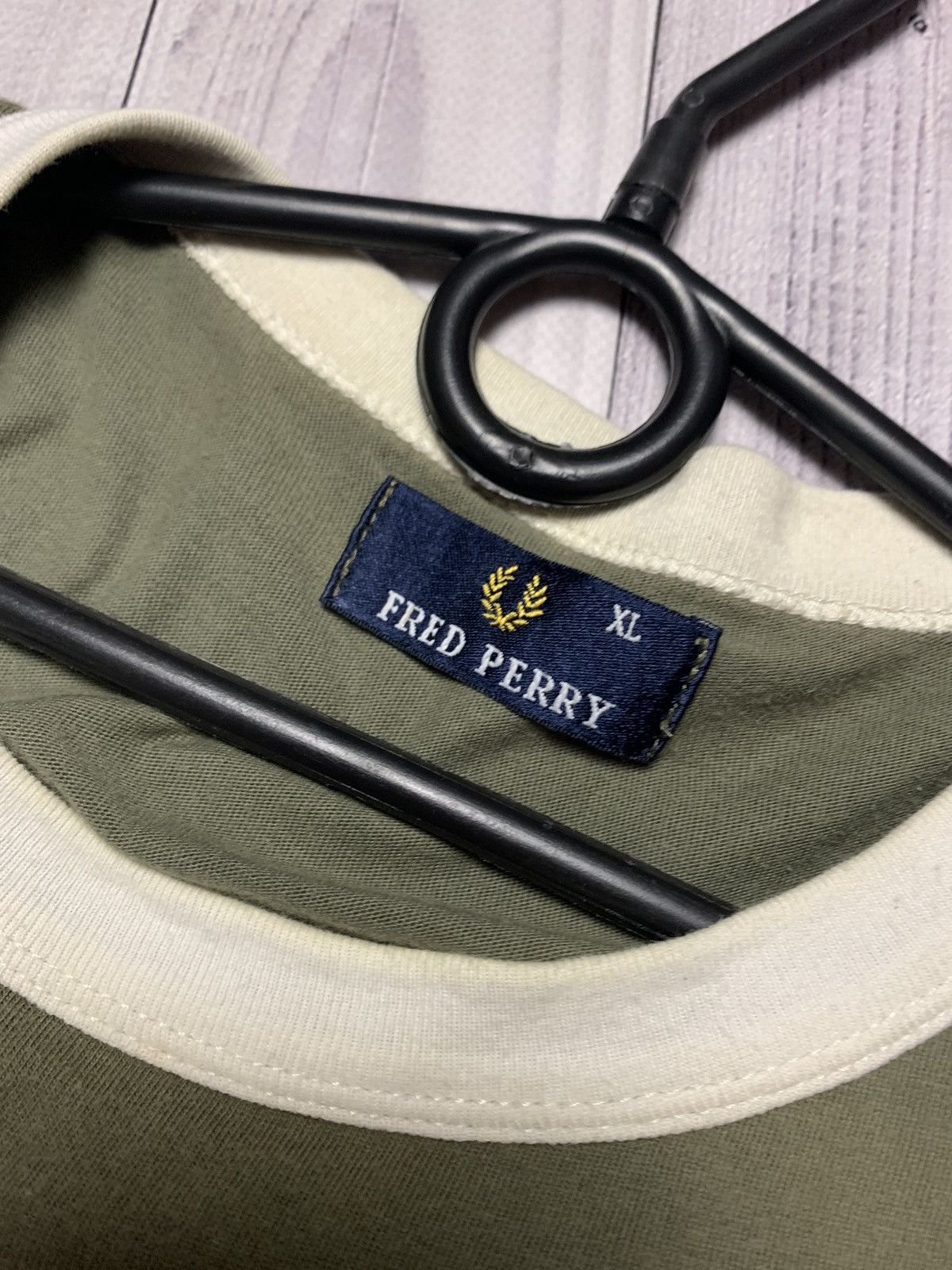 Other Vintage Fred Perry big logo khaki size XL Size US XL / EU 56 / 4 - 3 Thumbnail