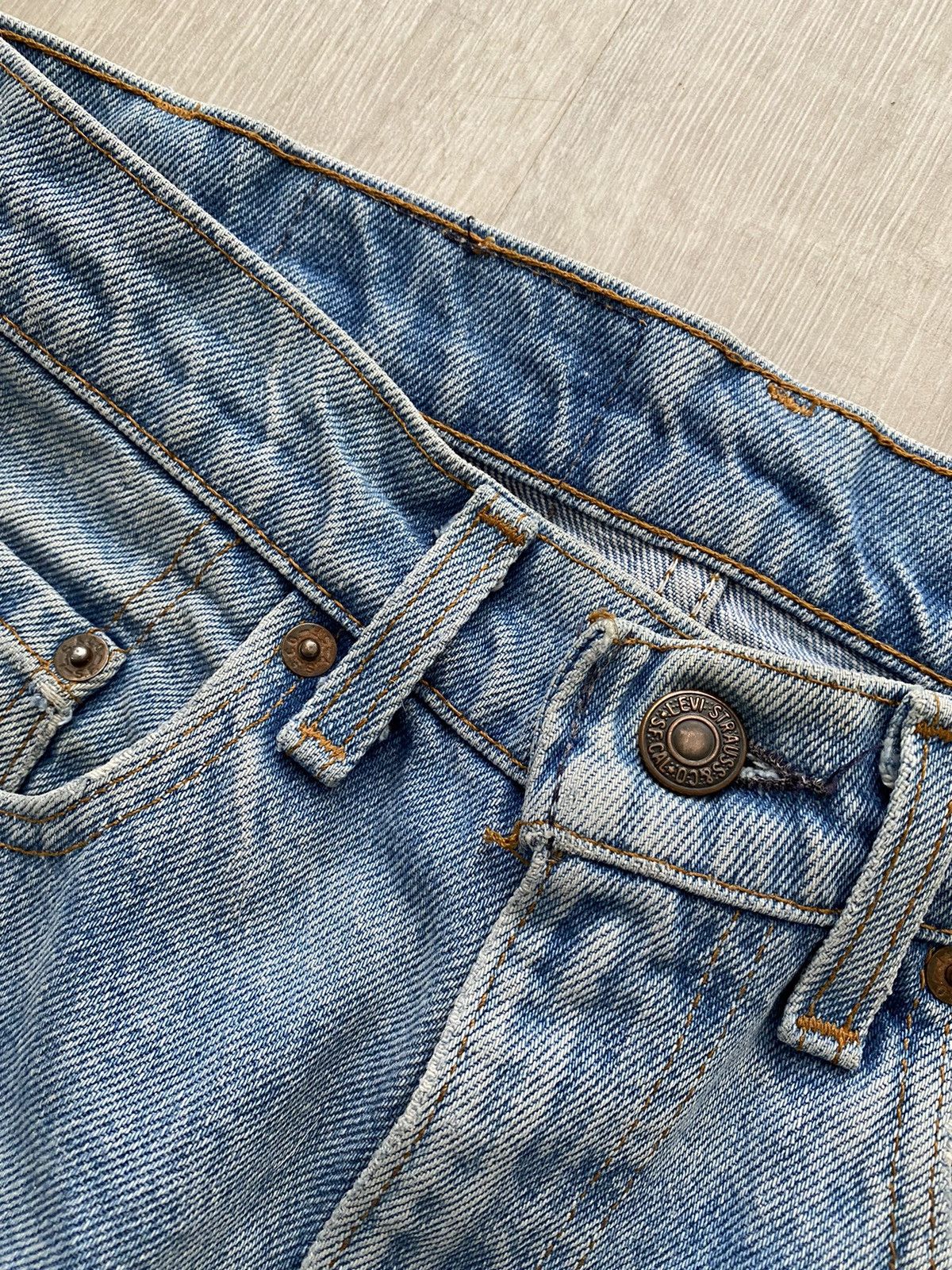 Levi's × Vintage 90s Levi’s 505 vintage baby blue jeans made in USA denim Size US 29 - 7 Thumbnail