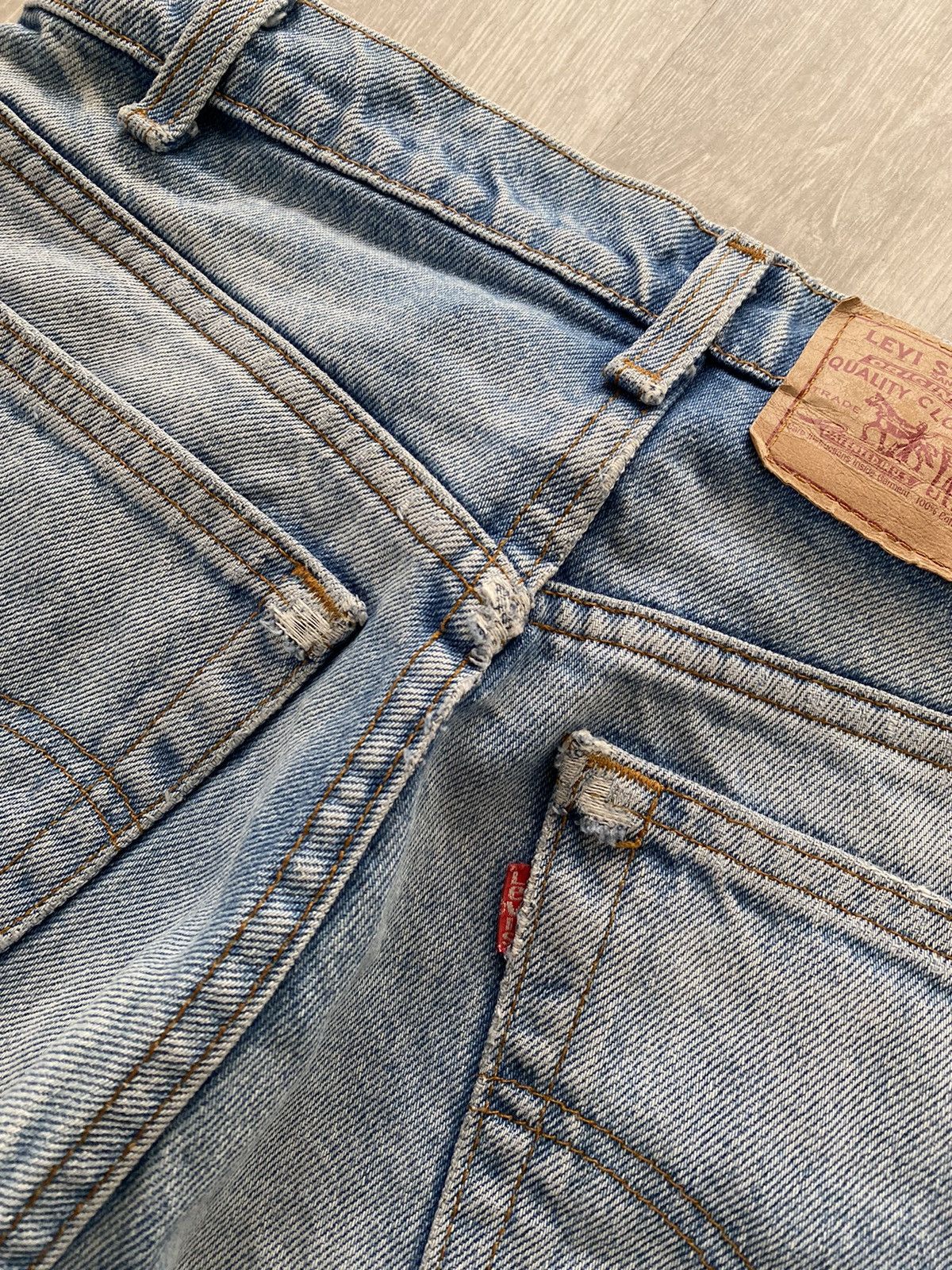 Levi's × Vintage 90s Levi’s 505 vintage baby blue jeans made in USA denim Size US 29 - 4 Thumbnail