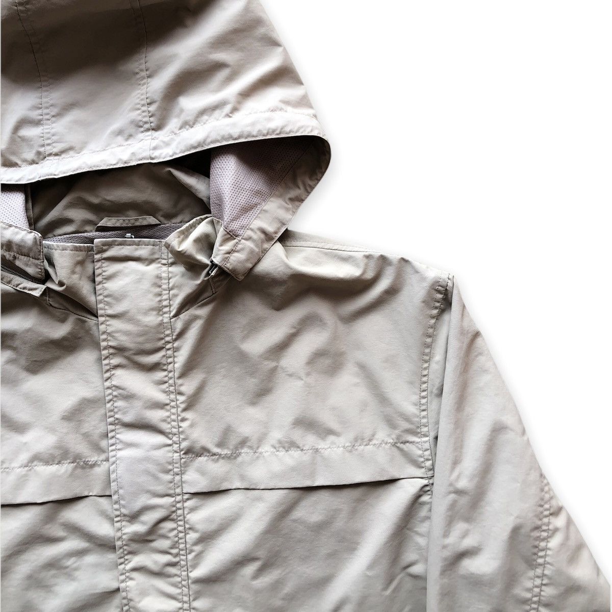 Uniqlo Vintage 90's Uniqlo Windbreaker Jacket Hoodie Nude Colour Size US XL / EU 56 / 4 - 3 Thumbnail