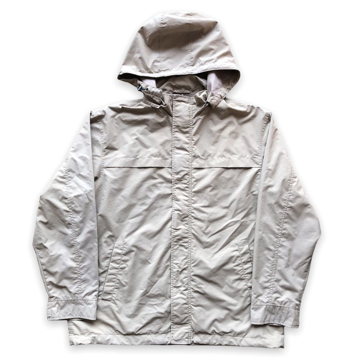 Uniqlo Vintage 90's Uniqlo Windbreaker Jacket Hoodie Nude Colour Size US XL / EU 56 / 4 - 1 Thumbnail