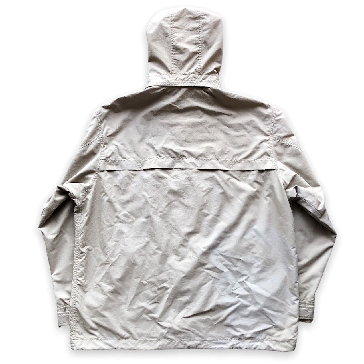 Uniqlo Vintage 90's Uniqlo Windbreaker Jacket Hoodie Nude Colour Size US XL / EU 56 / 4 - 5 Thumbnail
