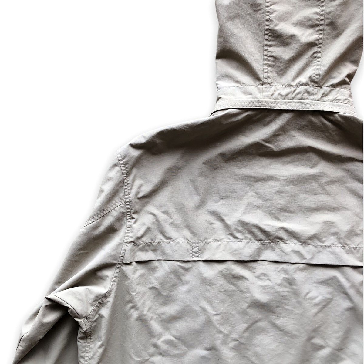 Uniqlo Vintage 90's Uniqlo Windbreaker Jacket Hoodie Nude Colour Size US XL / EU 56 / 4 - 6 Thumbnail