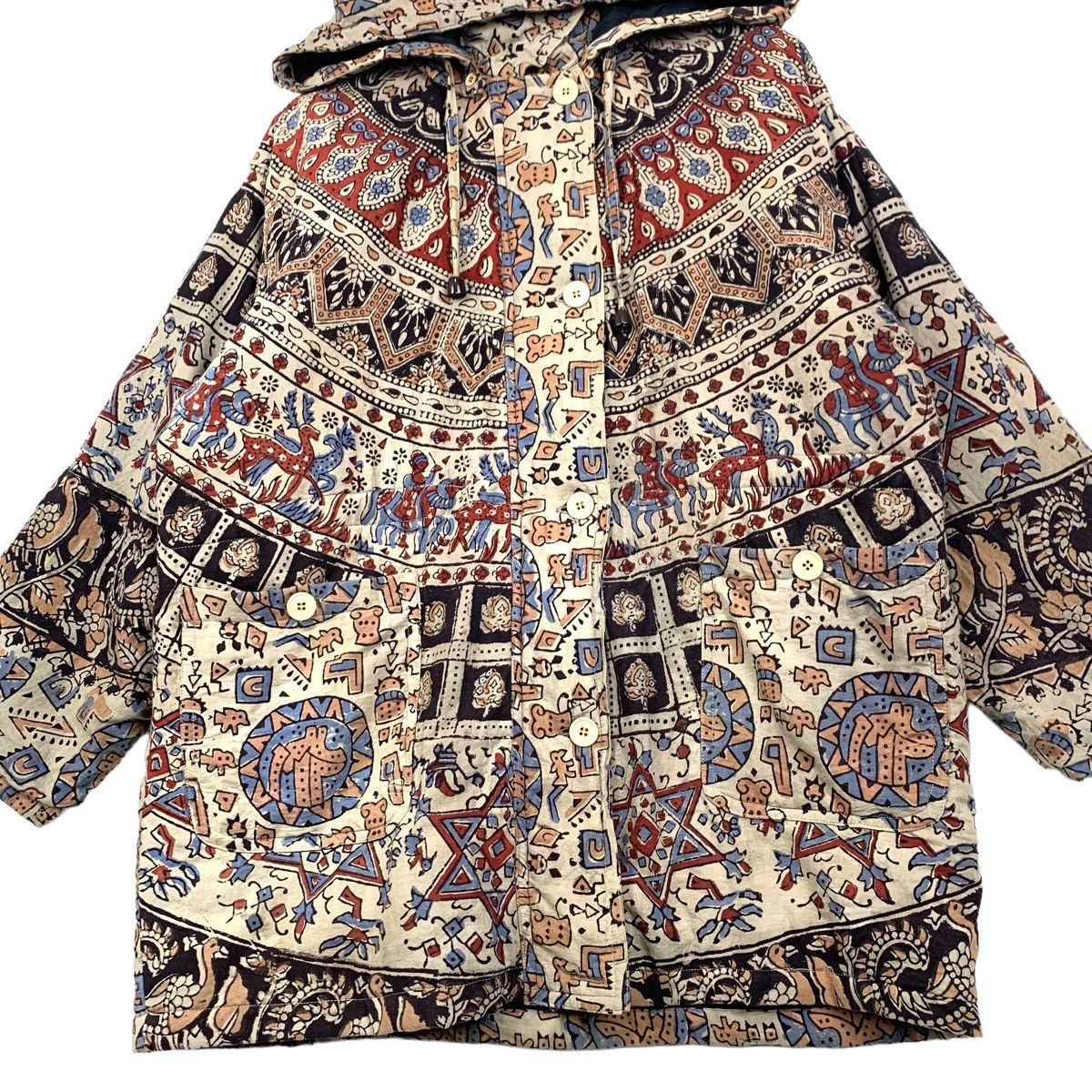 Japanese Brand Vintage Art Native All Over Print Hoodie Jacket Size L Size US L / EU 52-54 / 3 - 6 Thumbnail