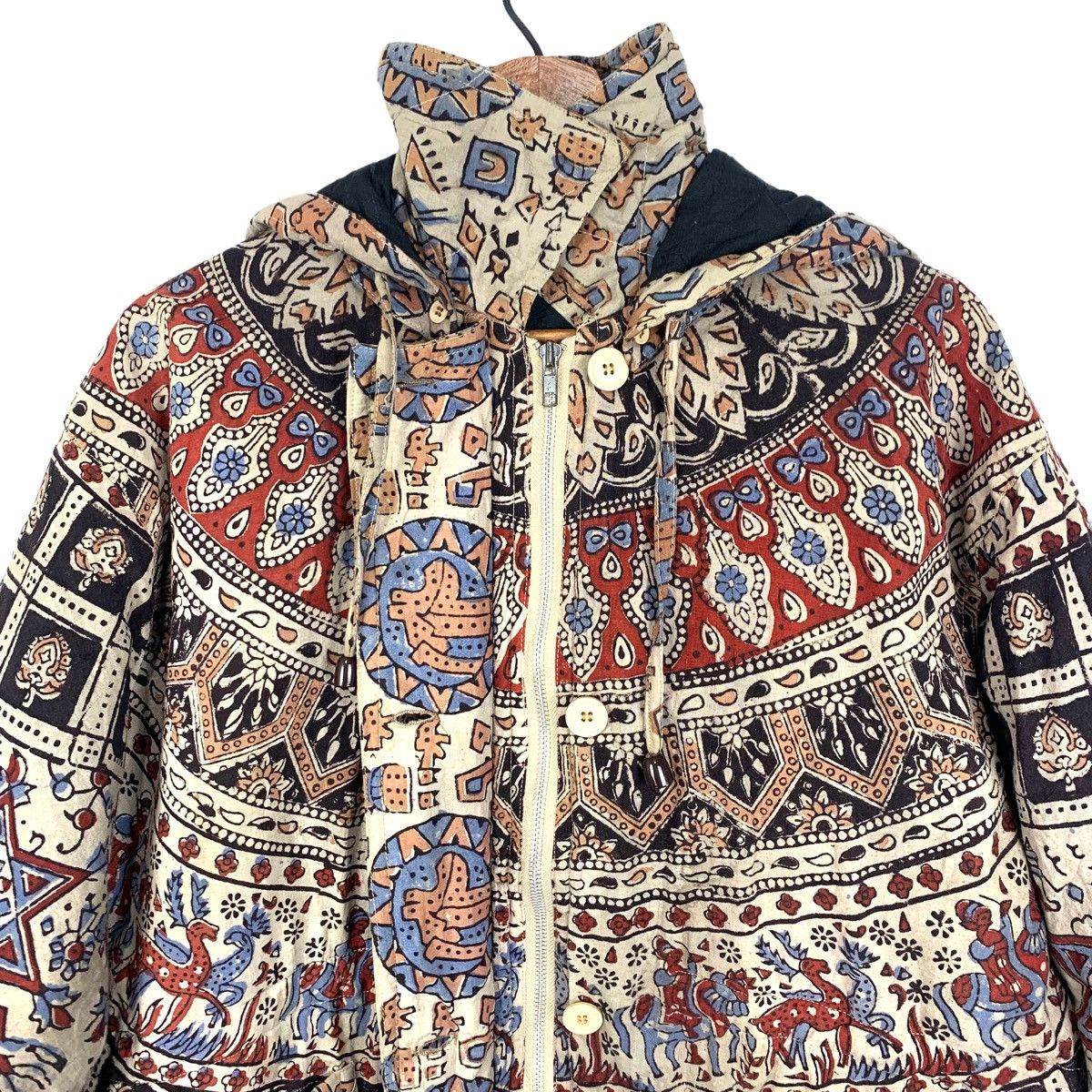 Japanese Brand Vintage Art Native All Over Print Hoodie Jacket Size L Size US L / EU 52-54 / 3 - 4 Thumbnail