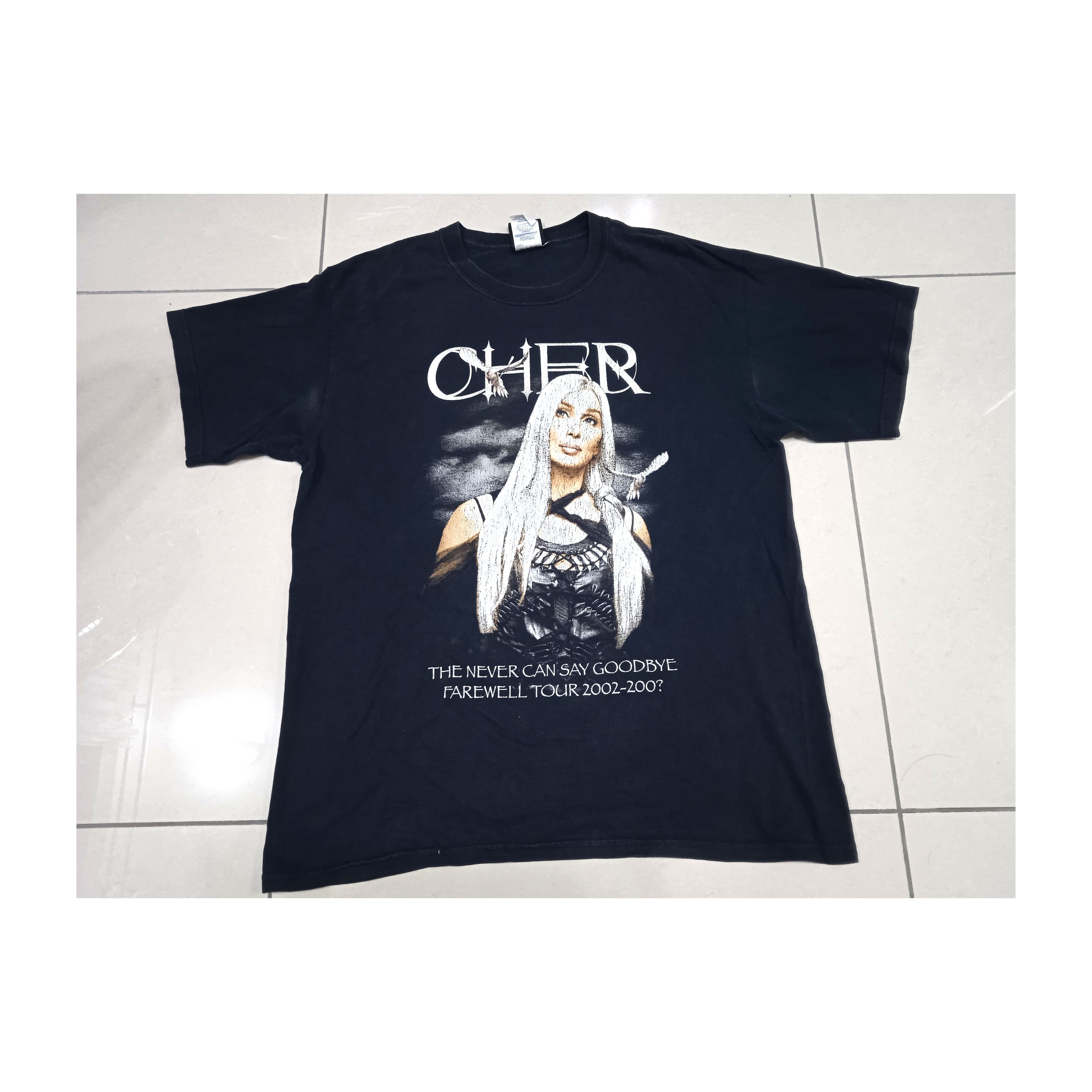 Band Tees Vintage 00s Cher Tour T-Shirt Size US L / EU 52-54 / 3 - 1 Thumbnail