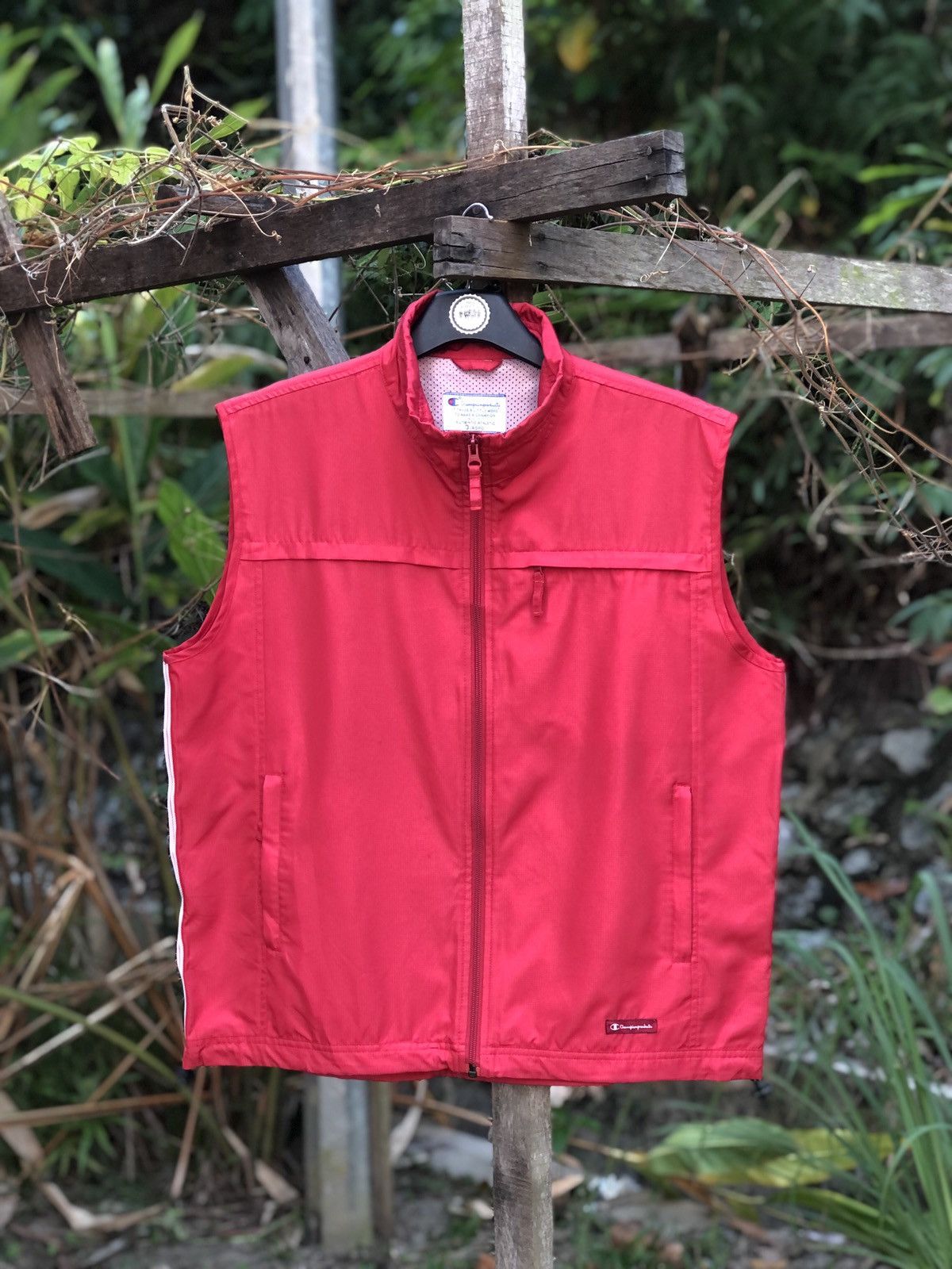 Vintage 90's Champion Sleeveless Zipper Vest