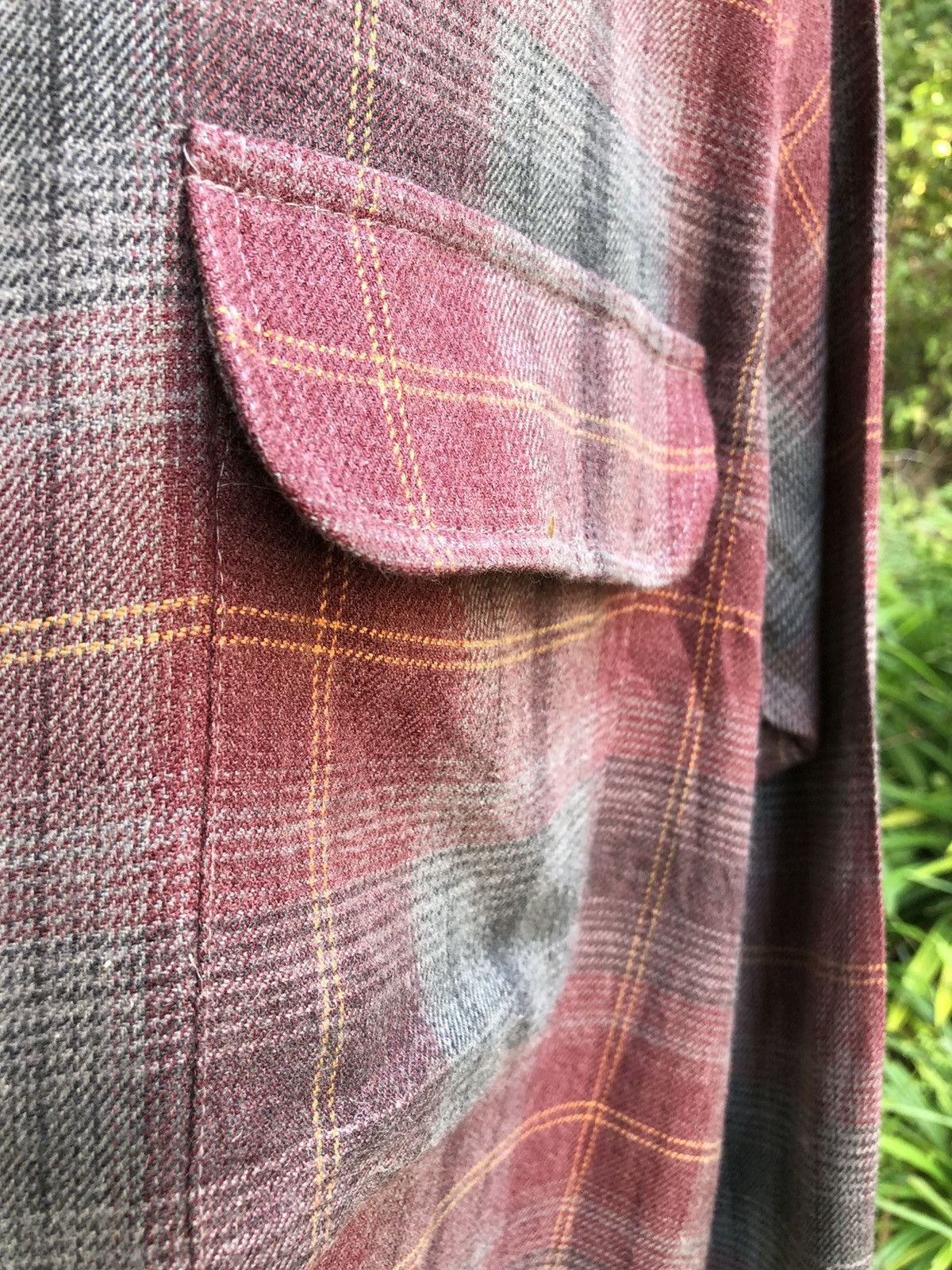 Flannel Vintage 80's Sears Flap Pocket Rockabilly Style Flannel Size US L / EU 52-54 / 3 - 7 Thumbnail