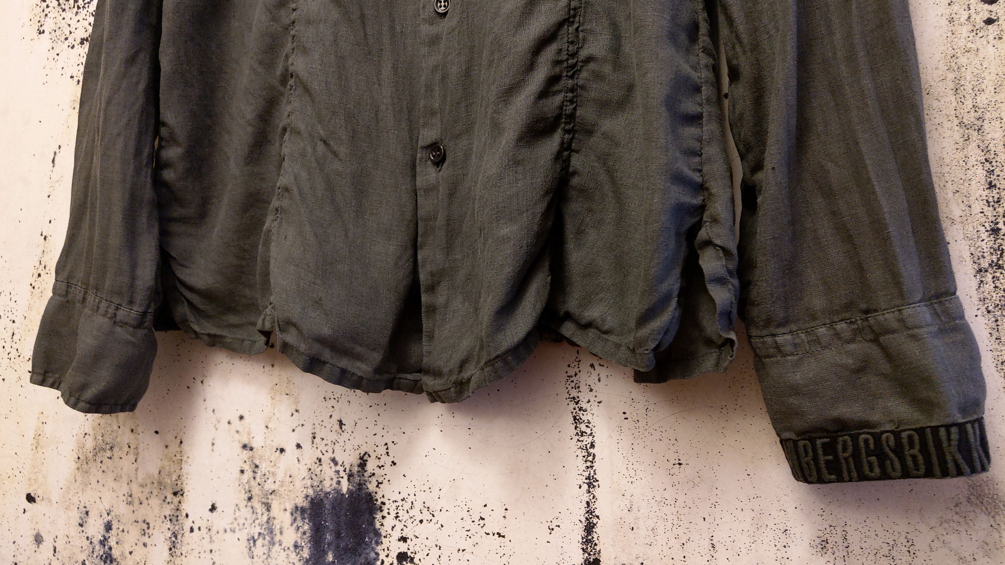 Dirk Bikkembergs 100% Linen Goth Shirt 2010 Size US L / EU 52-54 / 3 - 7 Thumbnail