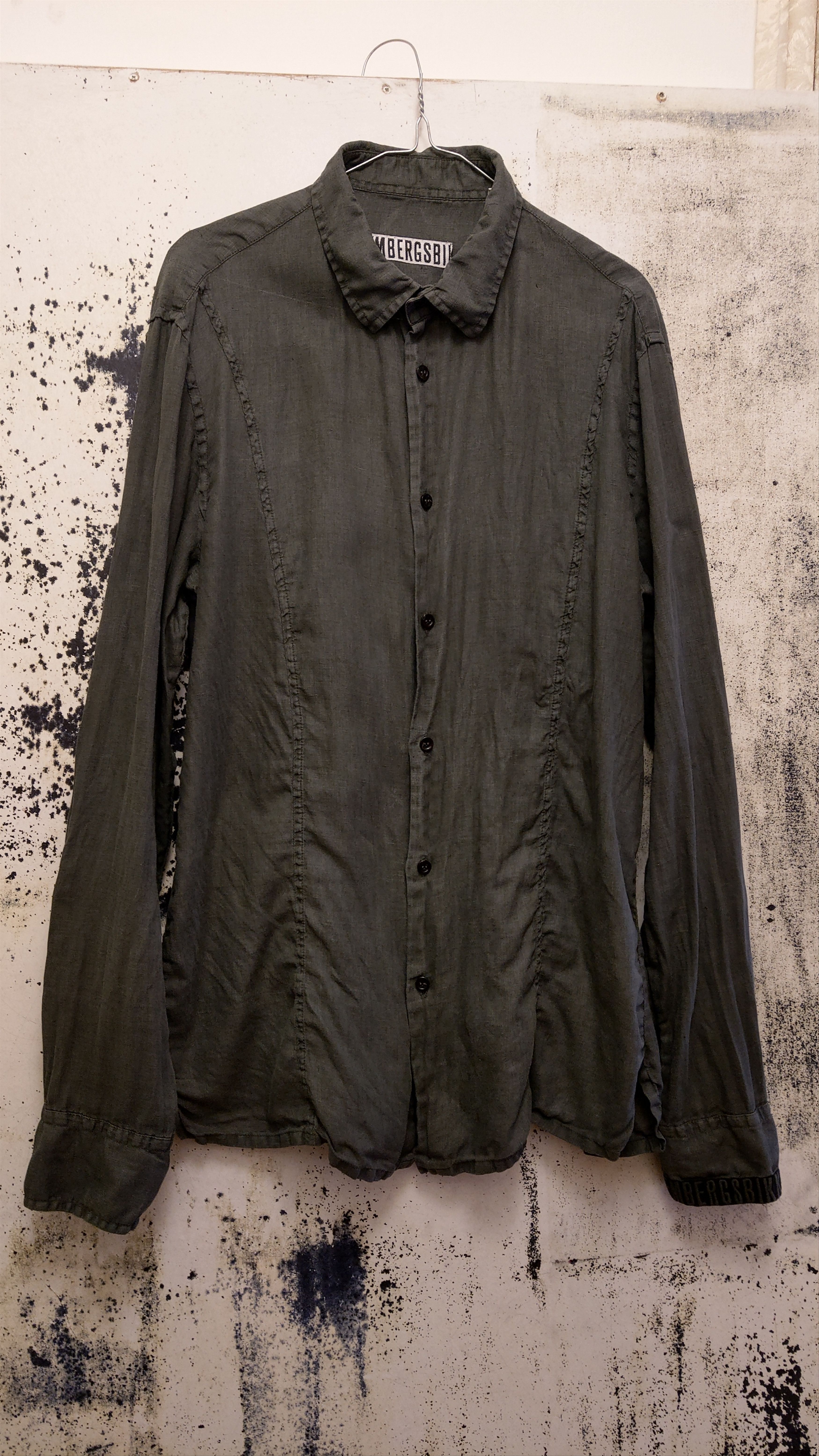 Dirk Bikkembergs 100% Linen Goth Shirt 2010 Size US L / EU 52-54 / 3 - 1 Thumbnail