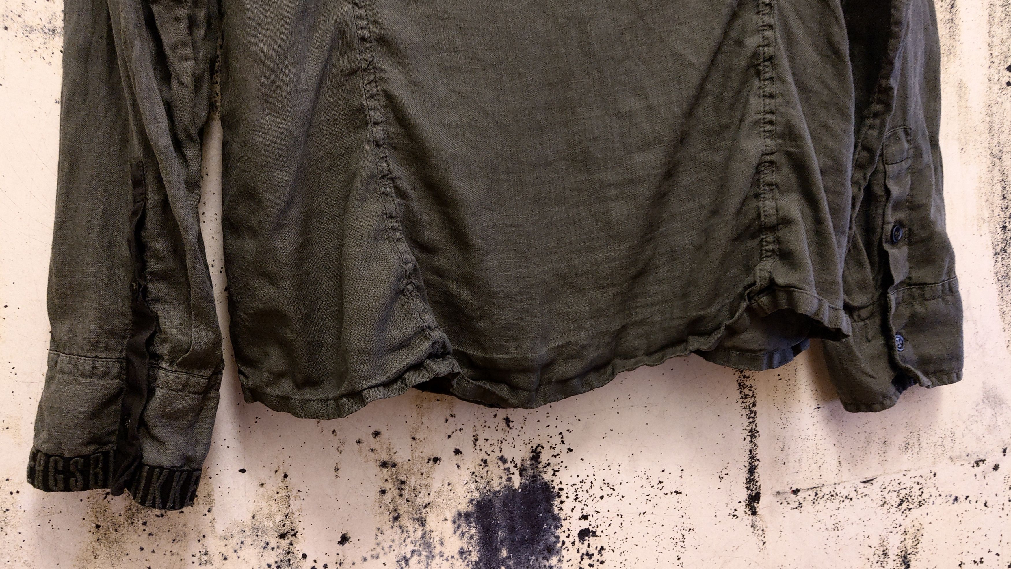 Dirk Bikkembergs 100% Linen Goth Shirt 2010 Size US L / EU 52-54 / 3 - 8 Thumbnail