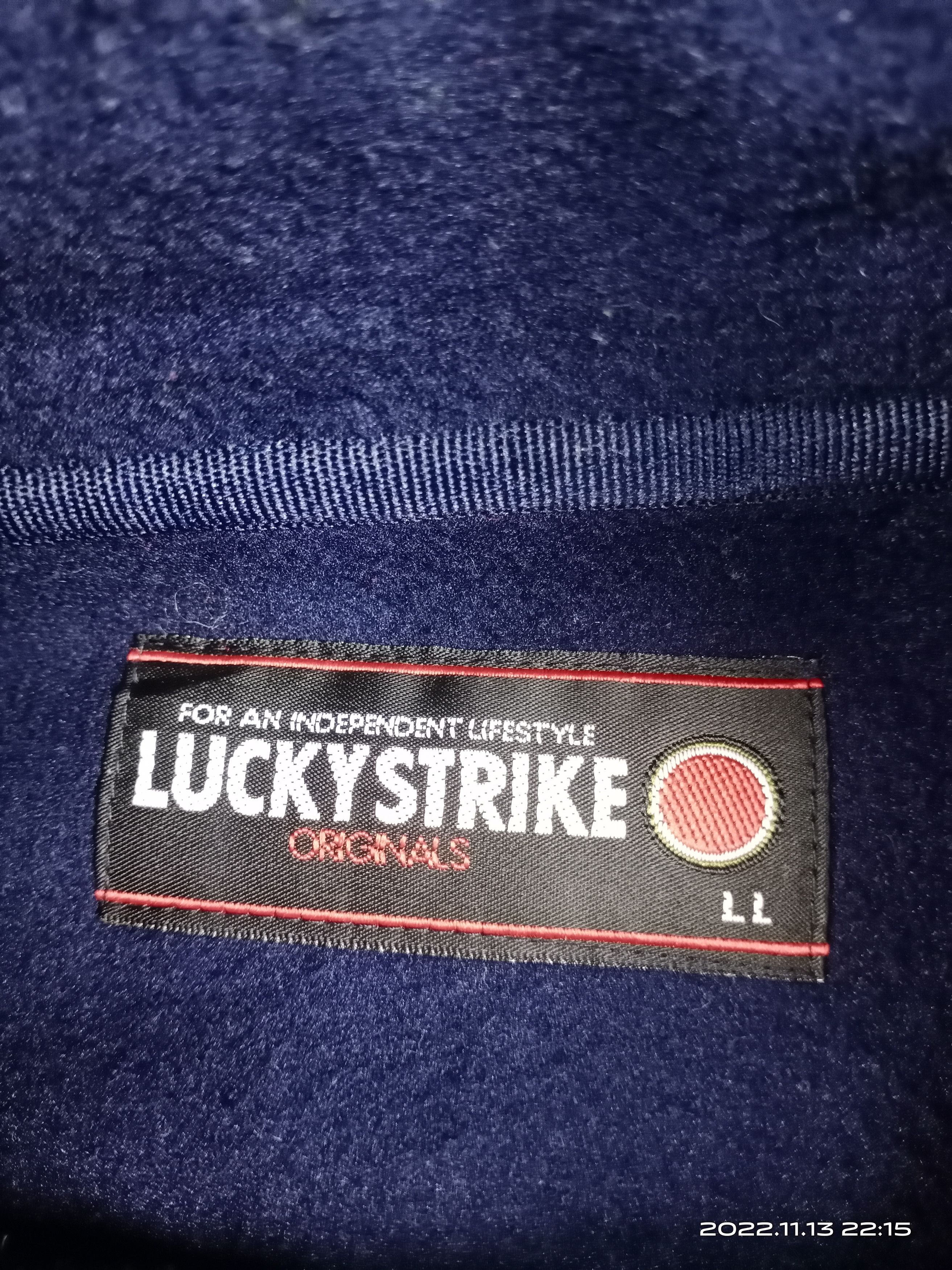 Sports Specialties × Vintage 💥RARE💥Vintage 90s Lucky Strike Halfzipper Fleece Jacket Size US XL / EU 56 / 4 - 7 Thumbnail