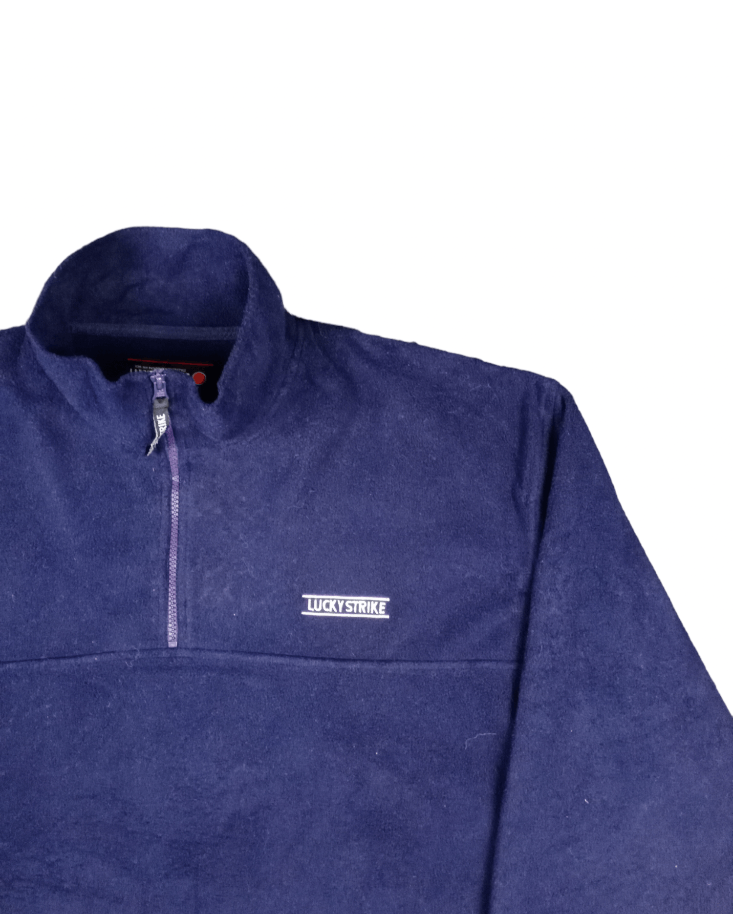 Sports Specialties × Vintage 💥RARE💥Vintage 90s Lucky Strike Halfzipper Fleece Jacket Size US XL / EU 56 / 4 - 2 Thumbnail