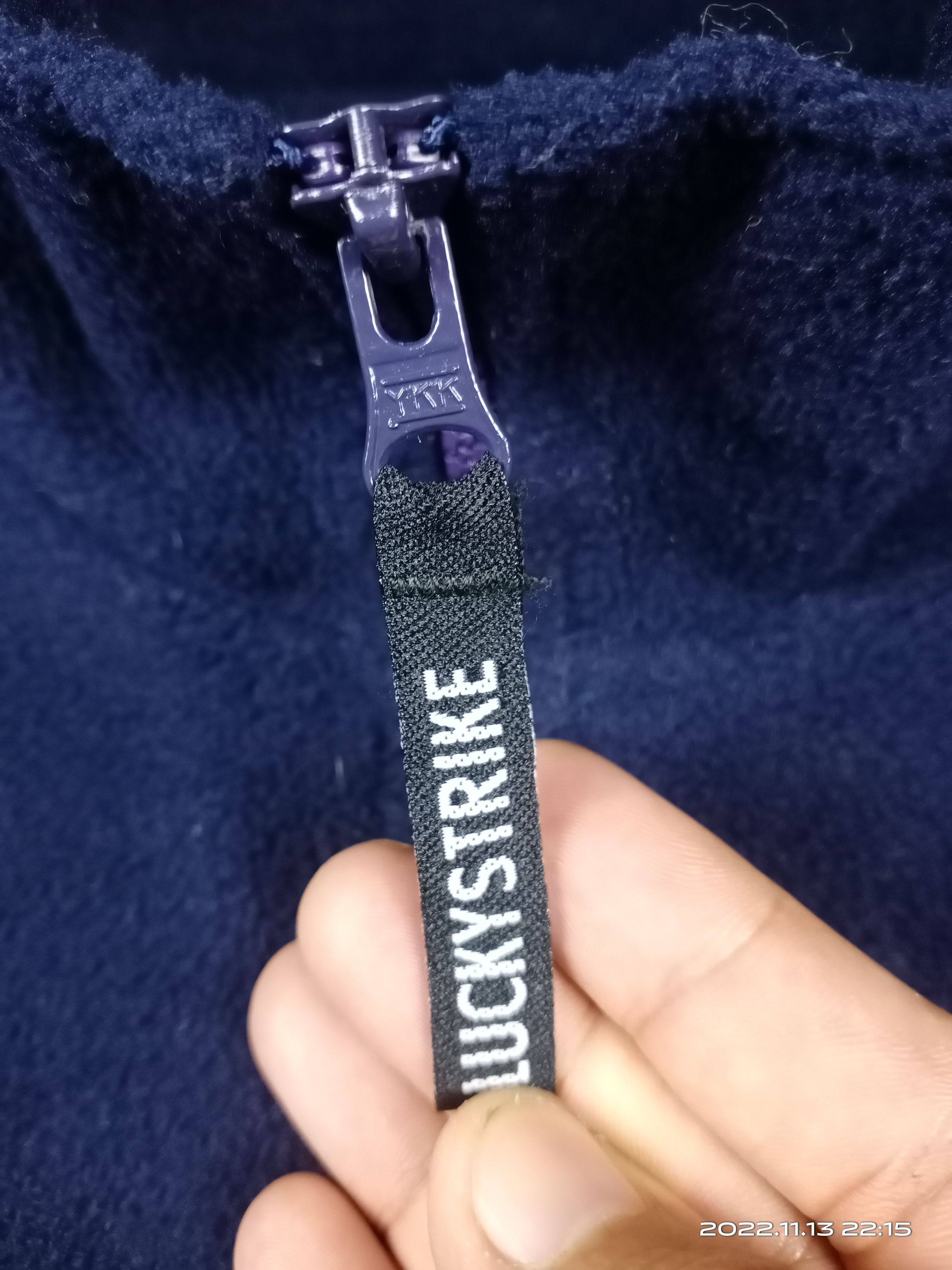 Sports Specialties × Vintage 💥RARE💥Vintage 90s Lucky Strike Halfzipper Fleece Jacket Size US XL / EU 56 / 4 - 4 Thumbnail
