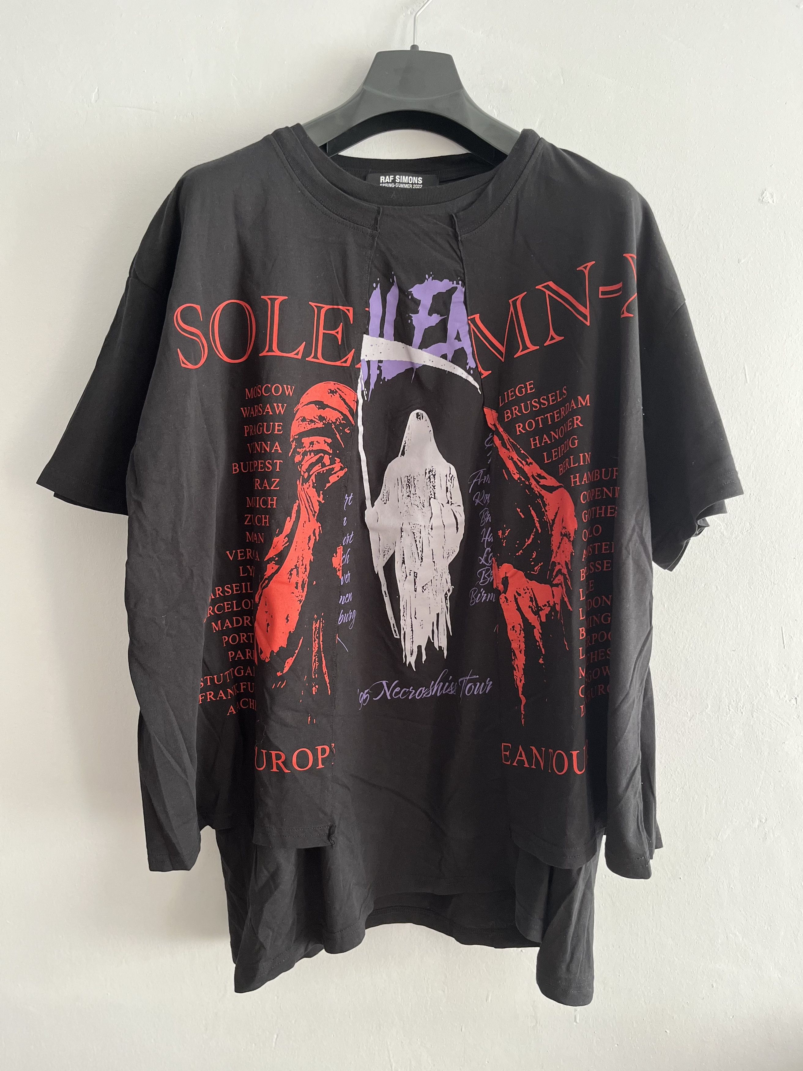 Raf Simons SOLEMN-X Big Fit Doubled T-Shirt Size US S / EU 44-46 / 1 - 6 Thumbnail