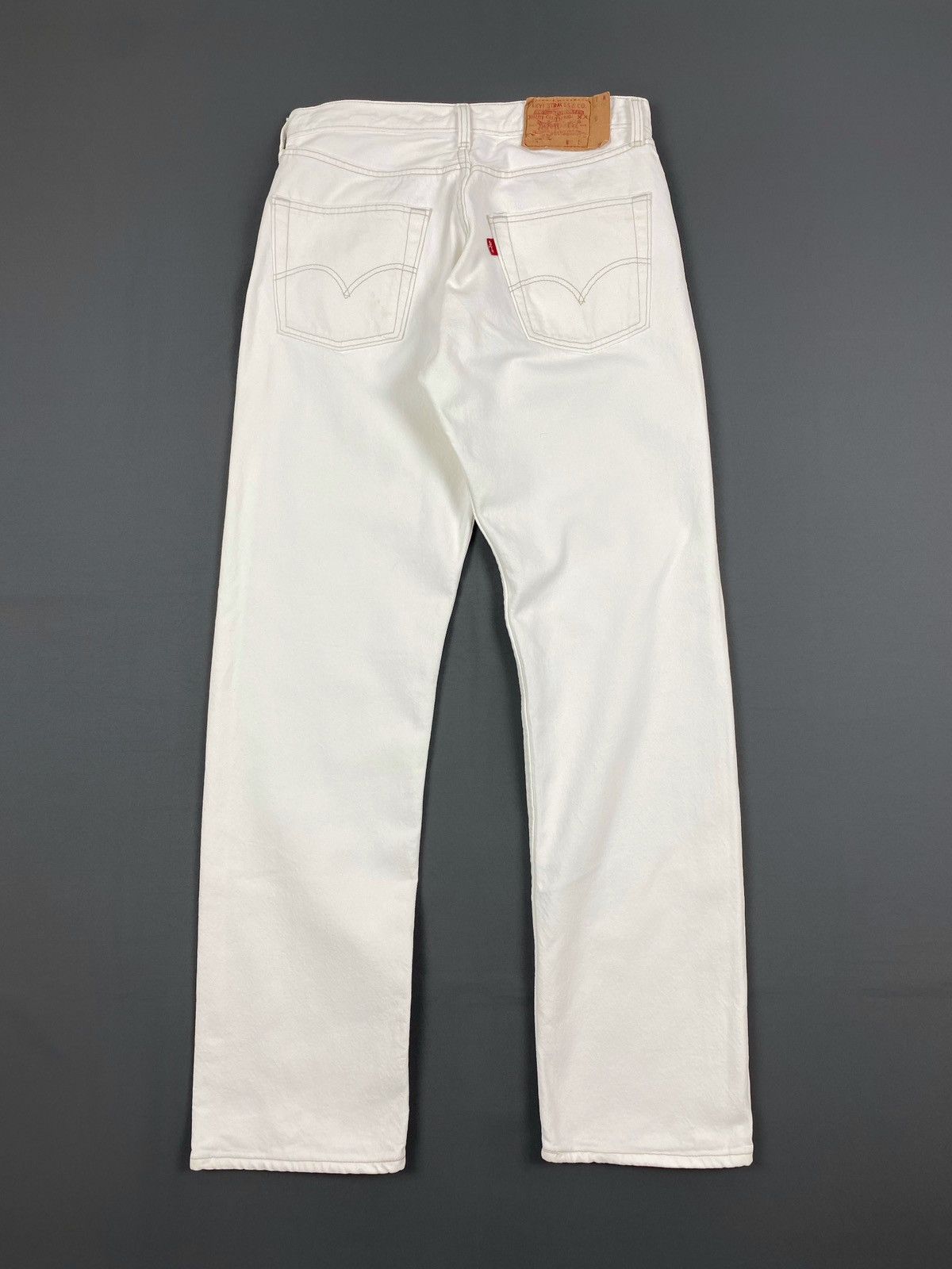 Levi's 1990’s Vintage Levi’s 501 White Denim Jeans Pants Size US 33 - 9 Thumbnail