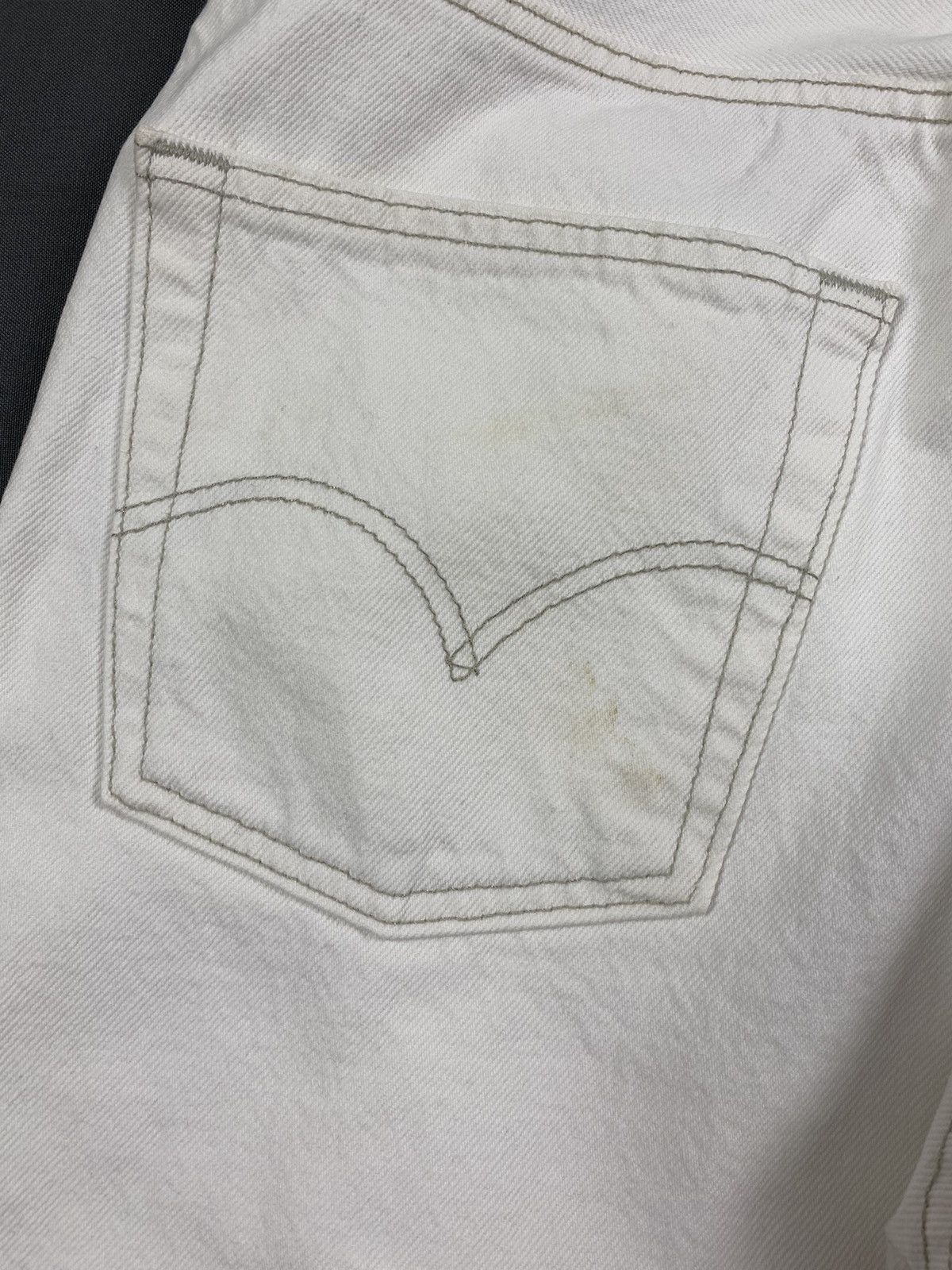 Levi's 1990’s Vintage Levi’s 501 White Denim Jeans Pants Size US 33 - 12 Thumbnail