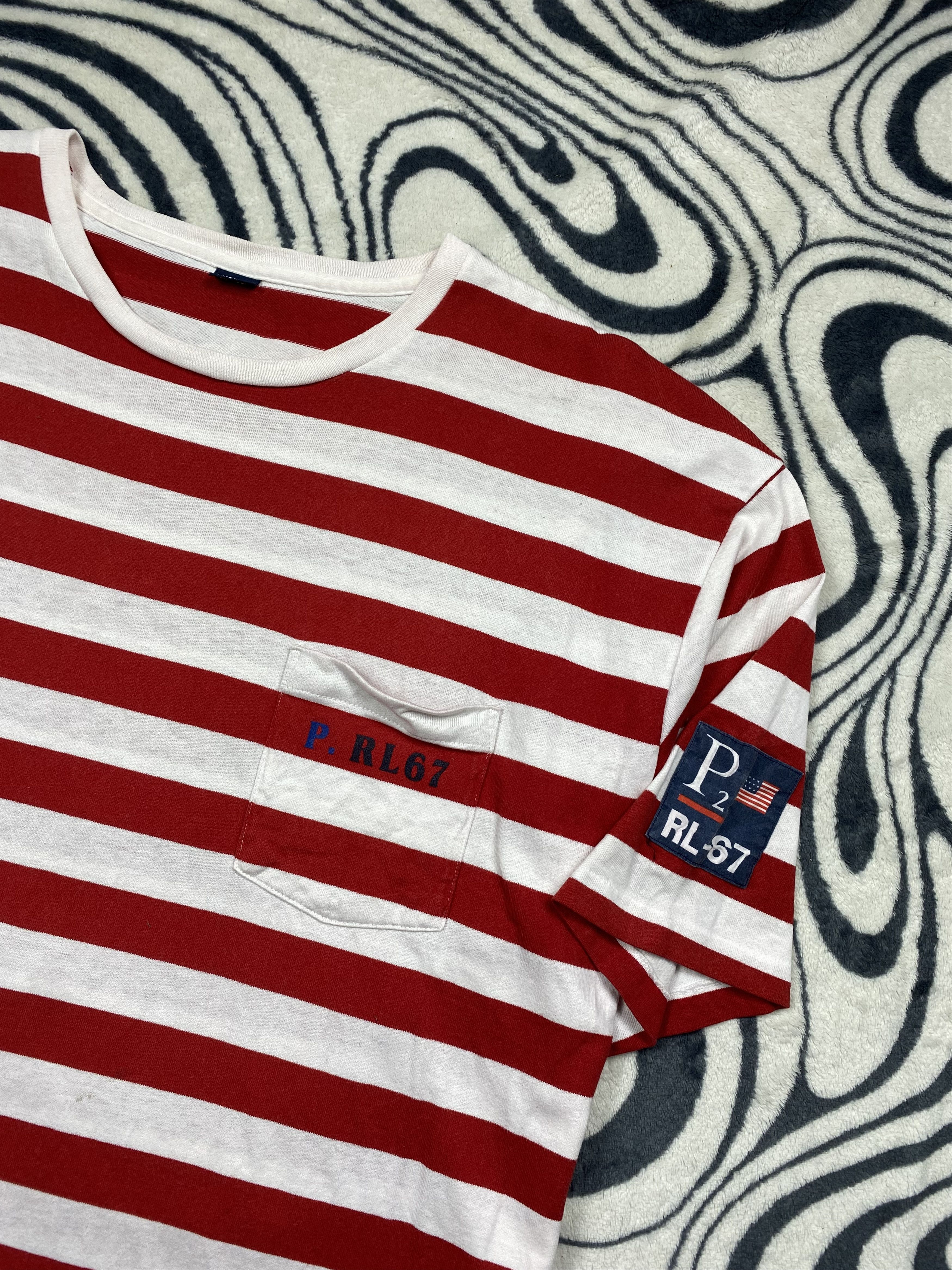 Polo Ralph Lauren Polo Ralph Lauren RL 67 Vintage Mens T-Shirt Tee Size US XL / EU 56 / 4 - 2 Thumbnail
