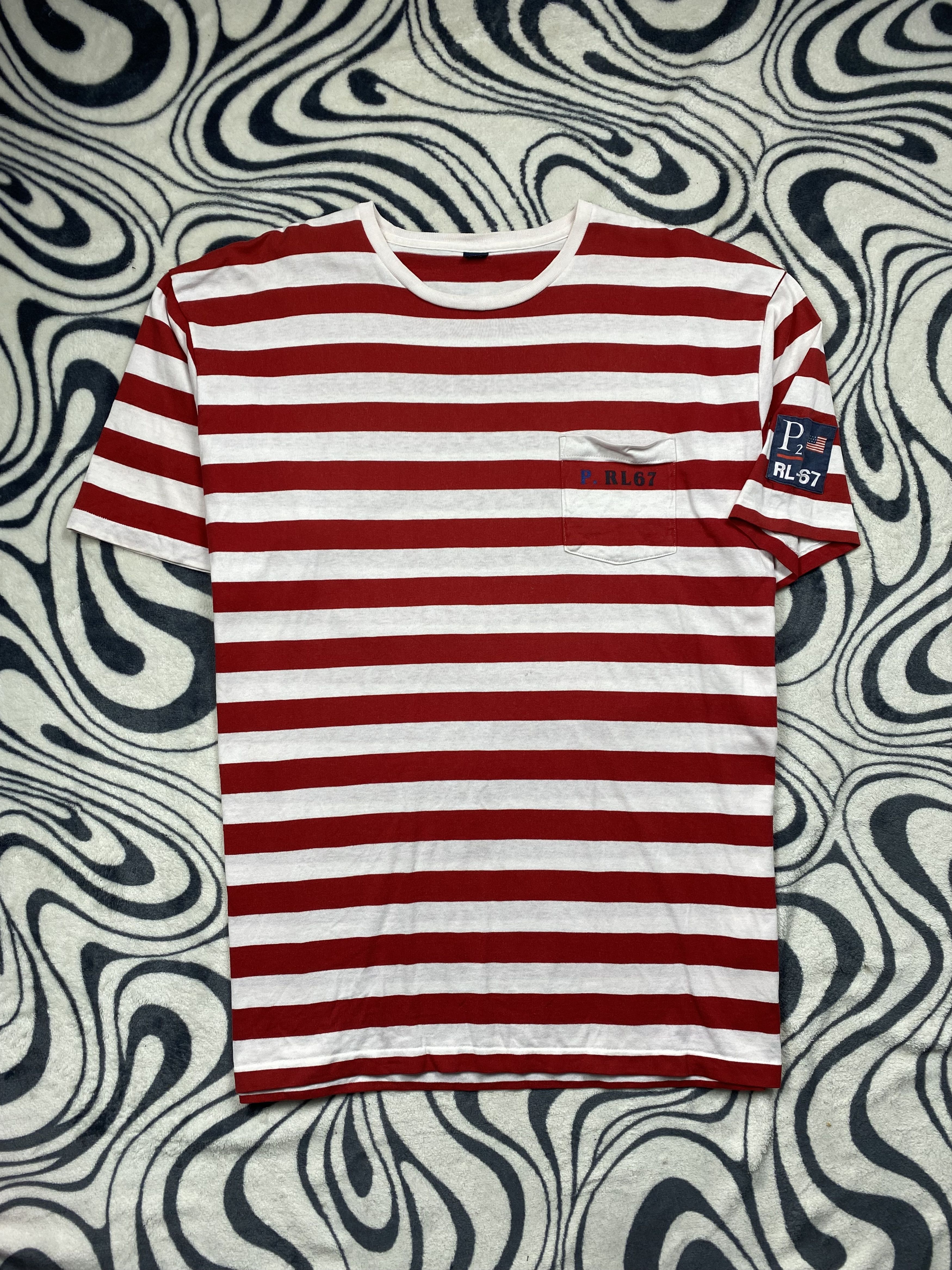 Polo Ralph Lauren Polo Ralph Lauren RL 67 Vintage Mens T-Shirt Tee Size US XL / EU 56 / 4 - 1 Thumbnail