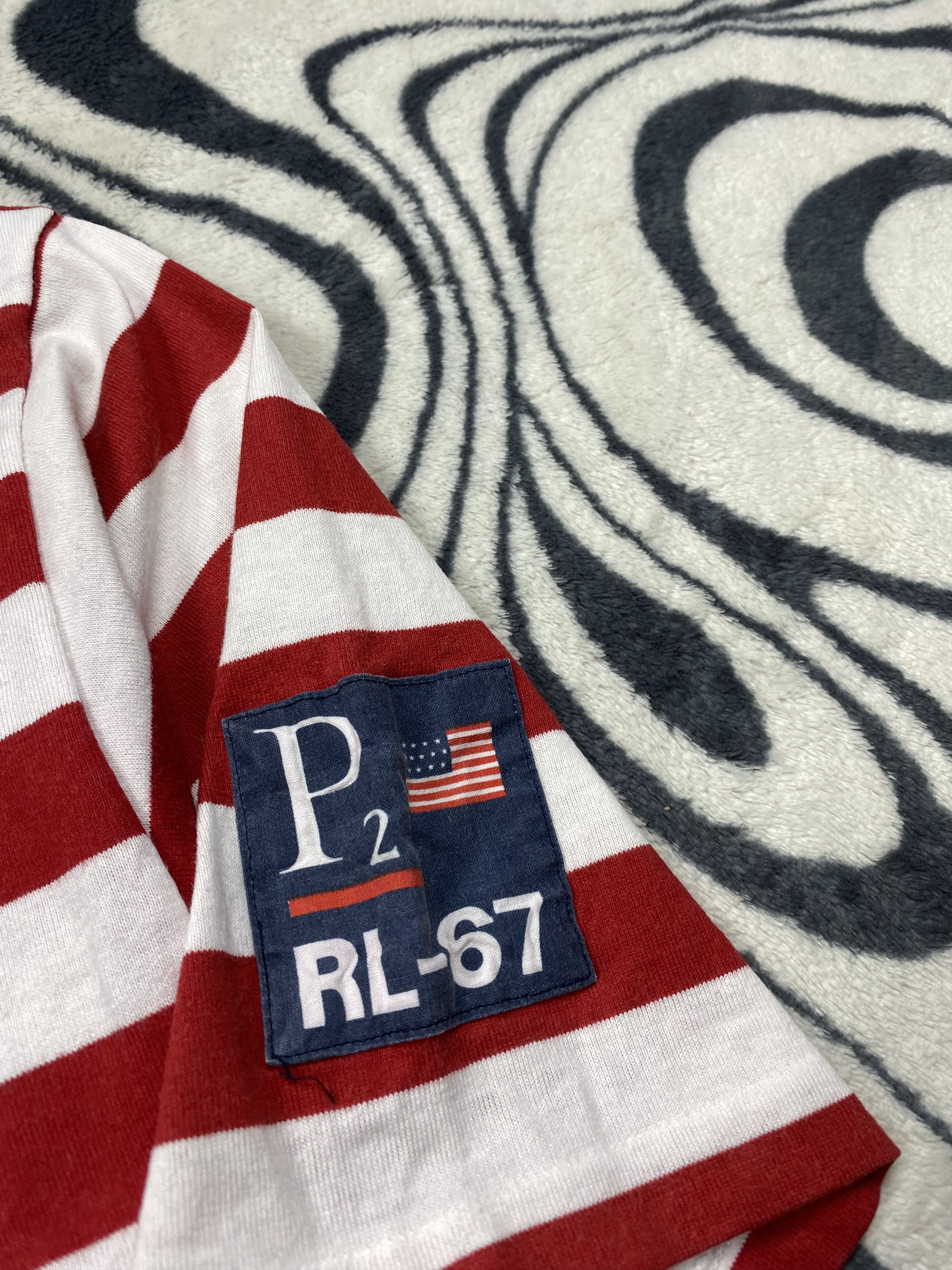 Polo Ralph Lauren Polo Ralph Lauren RL 67 Vintage Mens T-Shirt Tee Size US XL / EU 56 / 4 - 3 Thumbnail