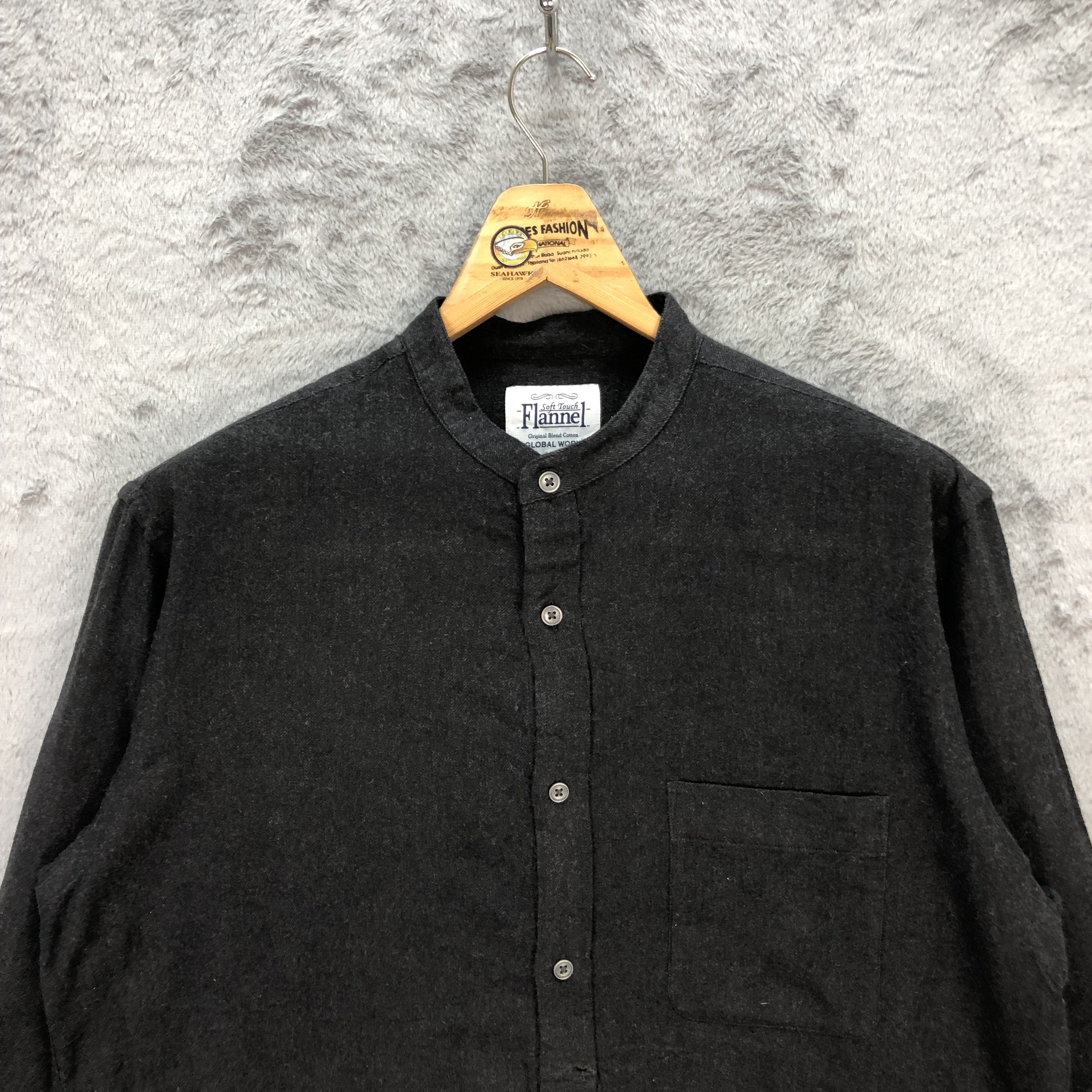 Flannel Flannel Global Work Blend Cotton Button Ups Shirt #5951-215 Size US L / EU 52-54 / 3 - 2 Thumbnail