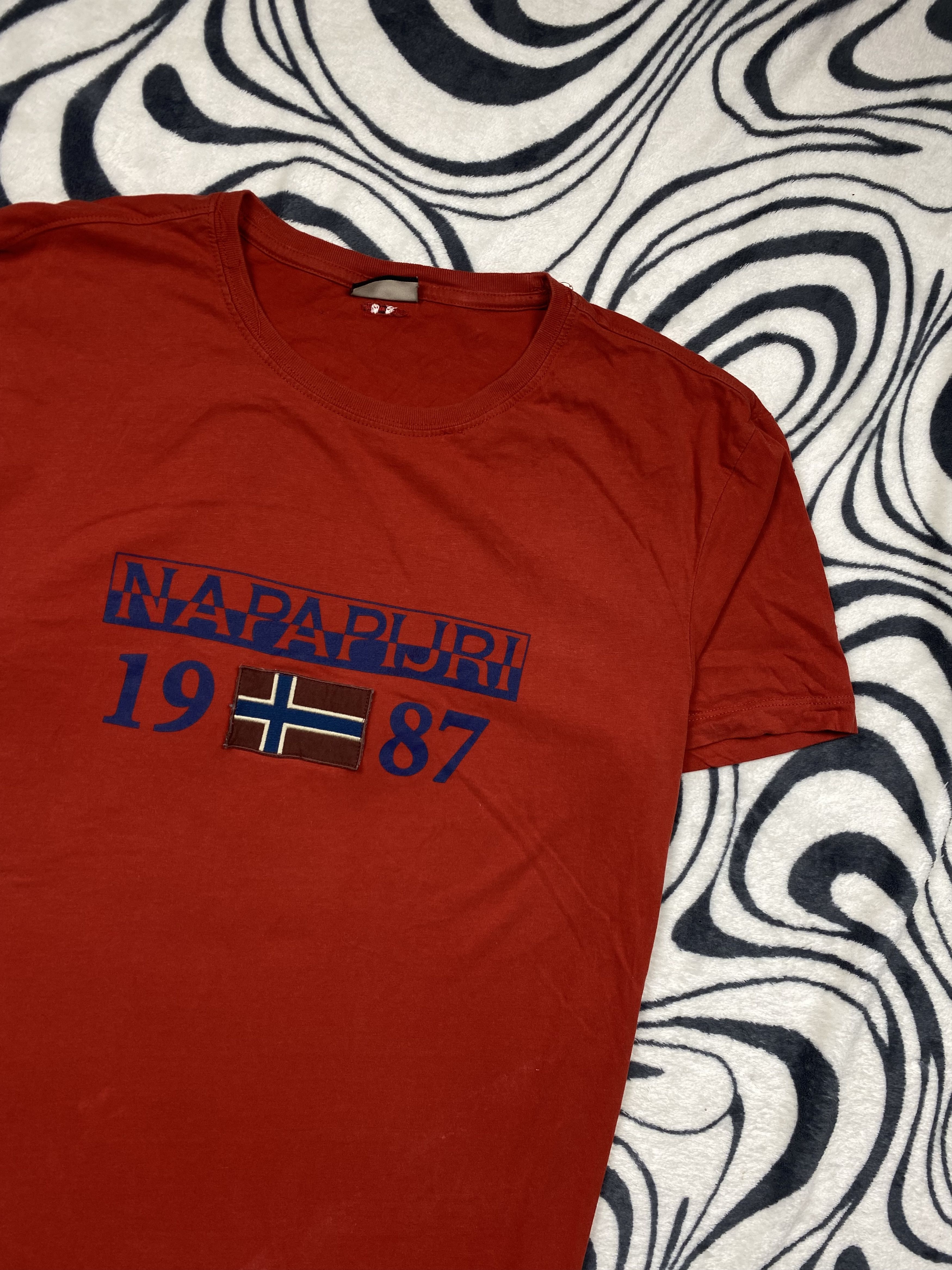Napapijri × Vintage Napapijri Vintage Mens T-Shirt Tee Size US XL / EU 56 / 4 - 2 Thumbnail