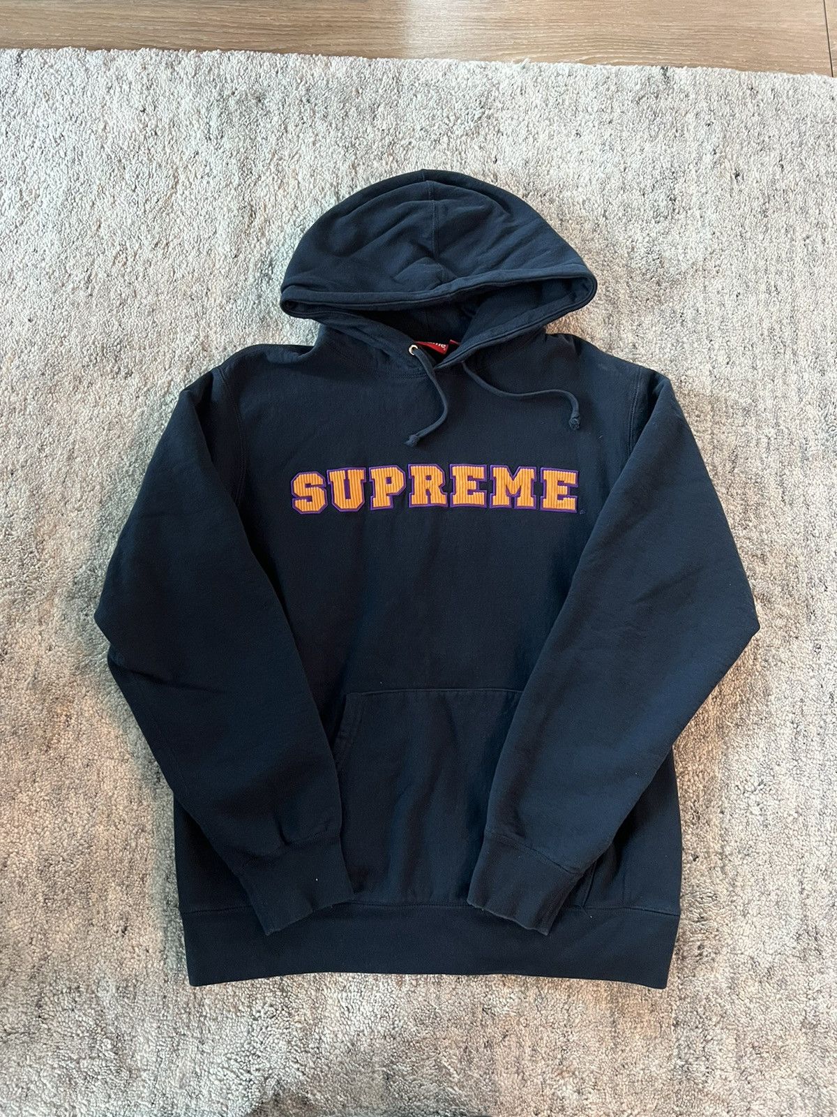 Supreme Supreme Cord Collegiate Hoodie Grailed