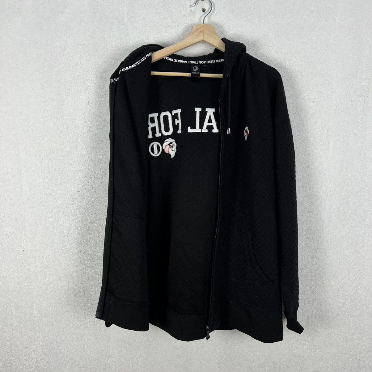 Japanese Brand RARE BLACK HOODIE NESTA RARE DESIGN Size US XL / EU 56 / 4 - 12 Thumbnail