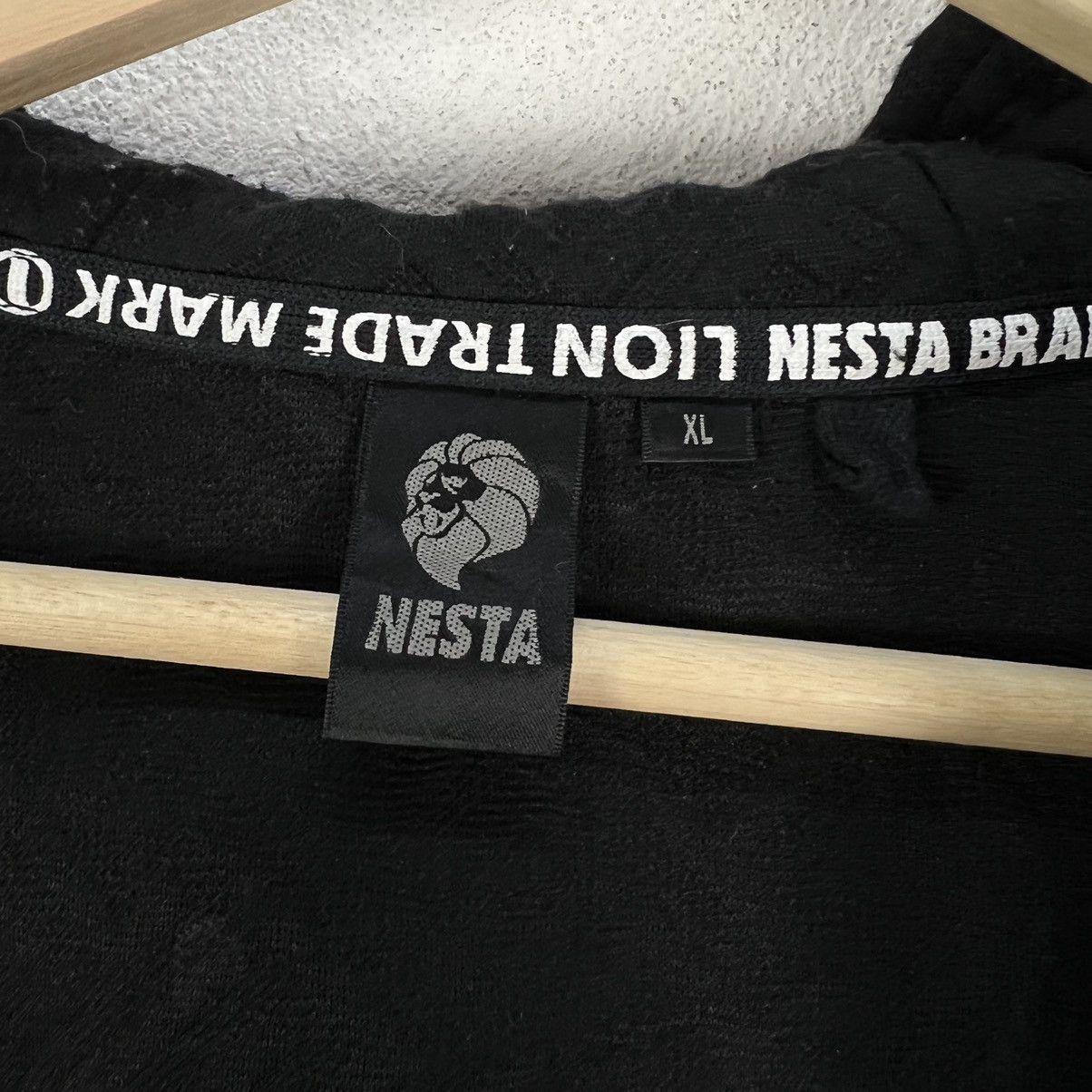 Japanese Brand RARE BLACK HOODIE NESTA RARE DESIGN Size US XL / EU 56 / 4 - 13 Thumbnail