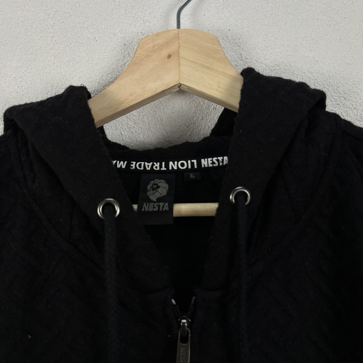 Japanese Brand RARE BLACK HOODIE NESTA RARE DESIGN Size US XL / EU 56 / 4 - 7 Thumbnail