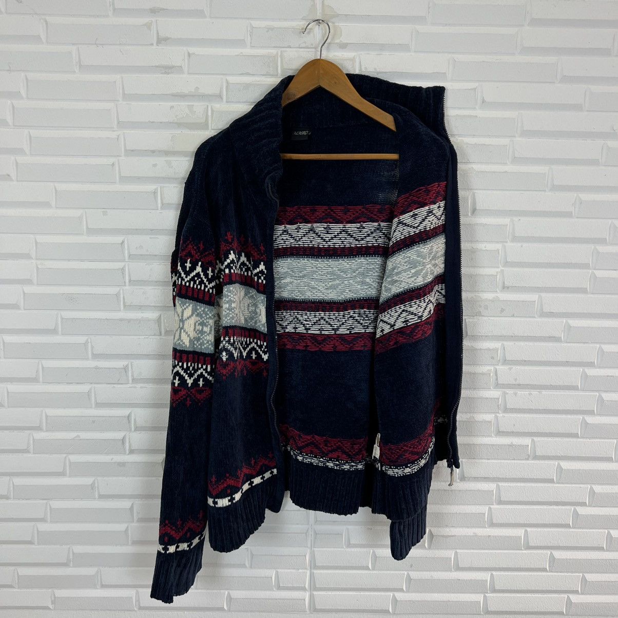 Japanese Brand VINTAGE ALASKO NAVAJO DESIGN ZIPPER JACKET Size US L / EU 52-54 / 3 - 6 Thumbnail