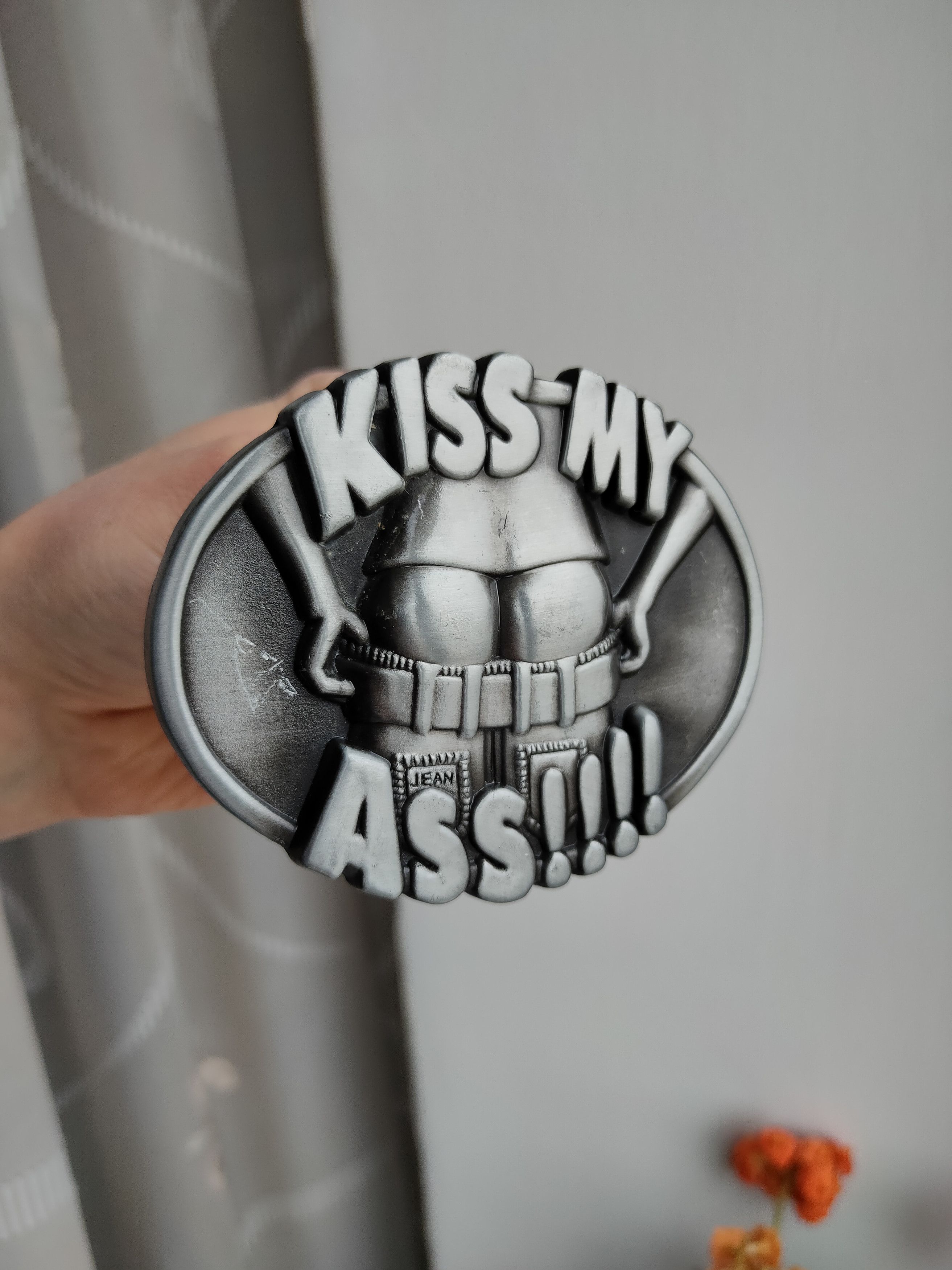 KISS Kiss my ass buckle belt metal buckle Size ONE SIZE - 2 Thumbnail