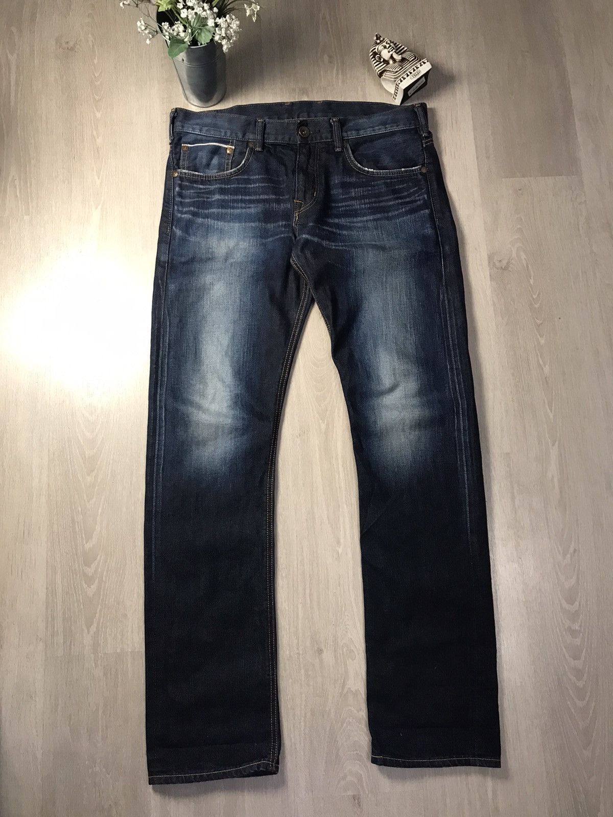 Edwin × Japanese Brand × Vintage 🔥Vintage Edwin 505 Selvage Denim jeans pants Size US 34 / EU 50 - 1 Thumbnail