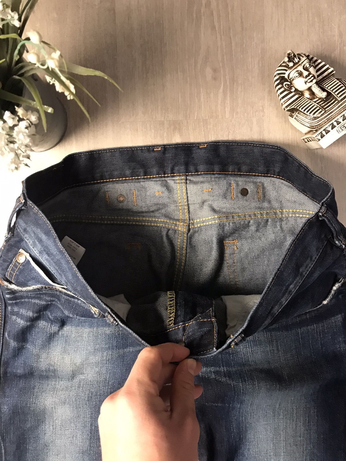 Edwin × Japanese Brand × Vintage 🔥Vintage Edwin 505 Selvage Denim jeans pants Size US 34 / EU 50 - 7 Thumbnail