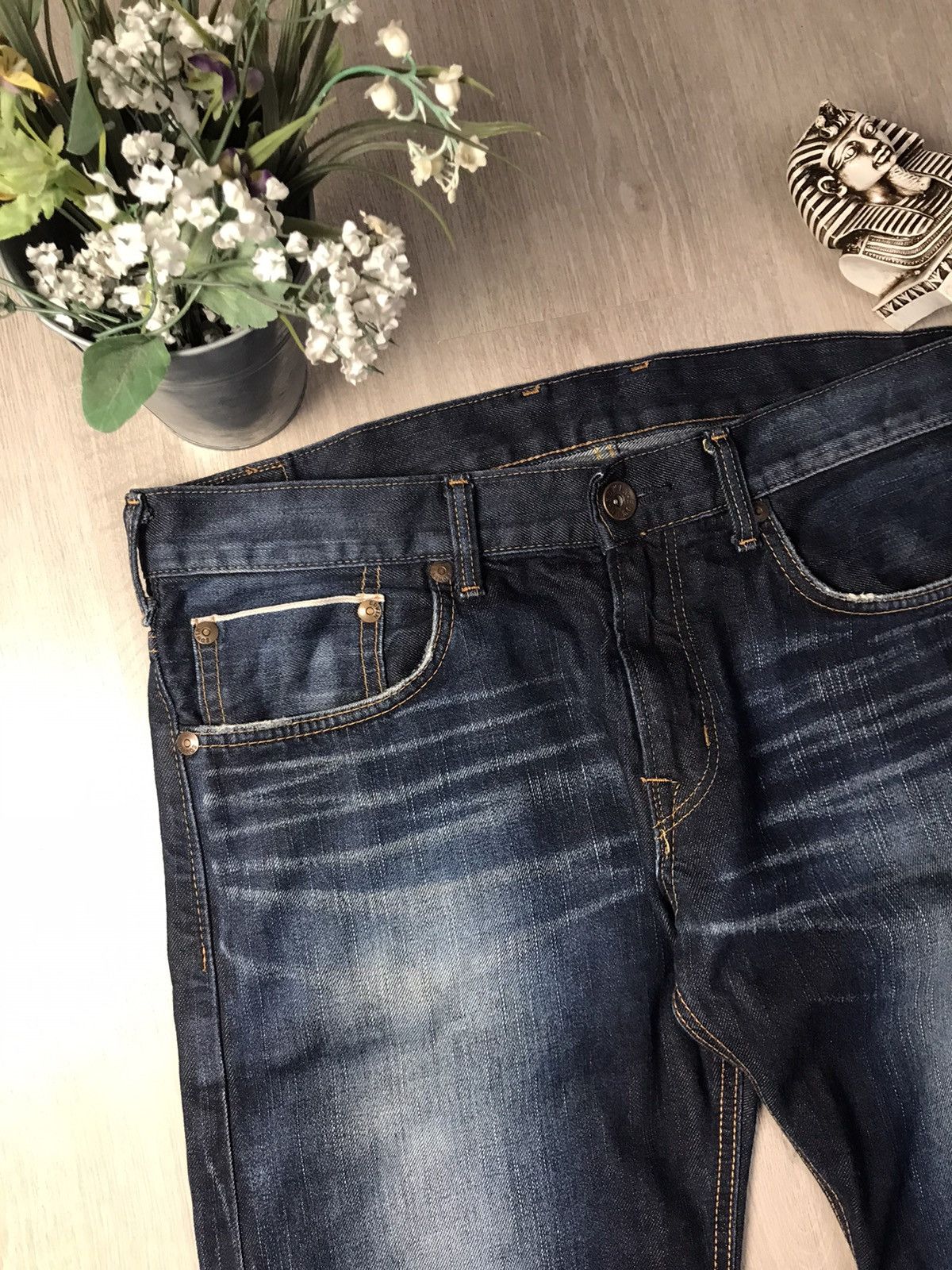 Edwin × Japanese Brand × Vintage 🔥Vintage Edwin 505 Selvage Denim jeans pants Size US 34 / EU 50 - 5 Thumbnail
