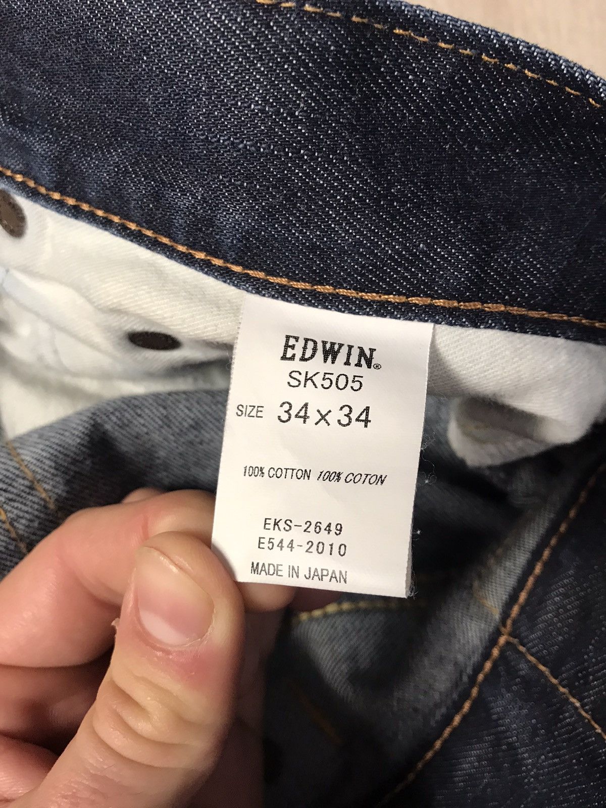 Edwin × Japanese Brand × Vintage 🔥Vintage Edwin 505 Selvage Denim jeans pants Size US 34 / EU 50 - 13 Thumbnail