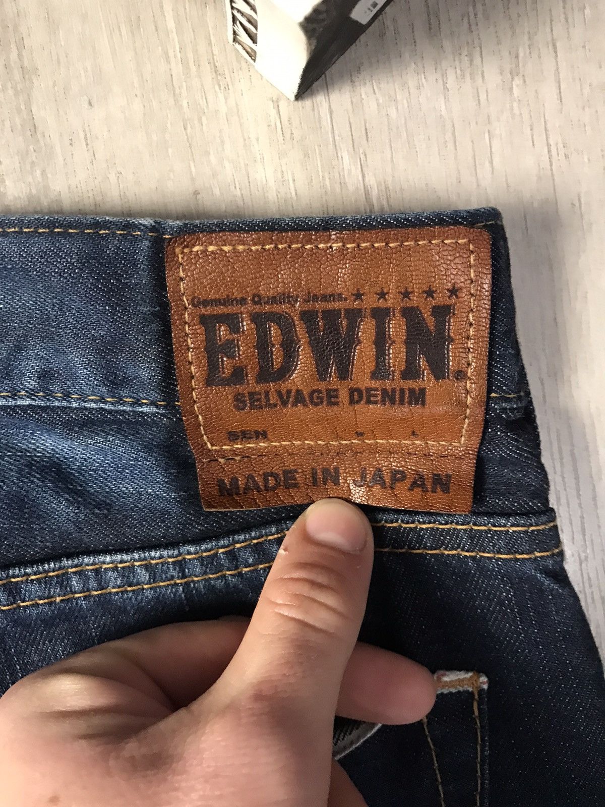 Edwin × Japanese Brand × Vintage 🔥Vintage Edwin 505 Selvage Denim jeans pants Size US 34 / EU 50 - 10 Thumbnail