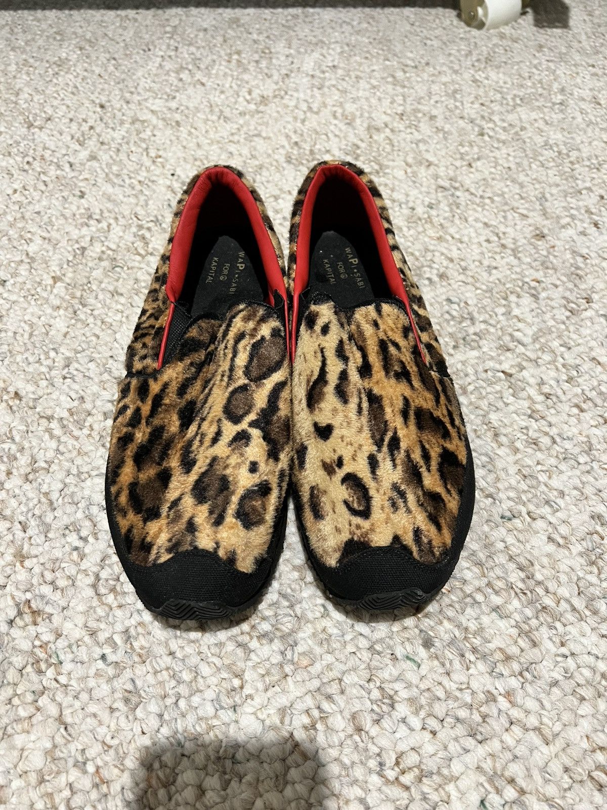 Kapital Kapital Leopard Print Smiley Hell Milan Slip On Sneakers Size US 9.5 / EU 42-43 - 1 Thumbnail