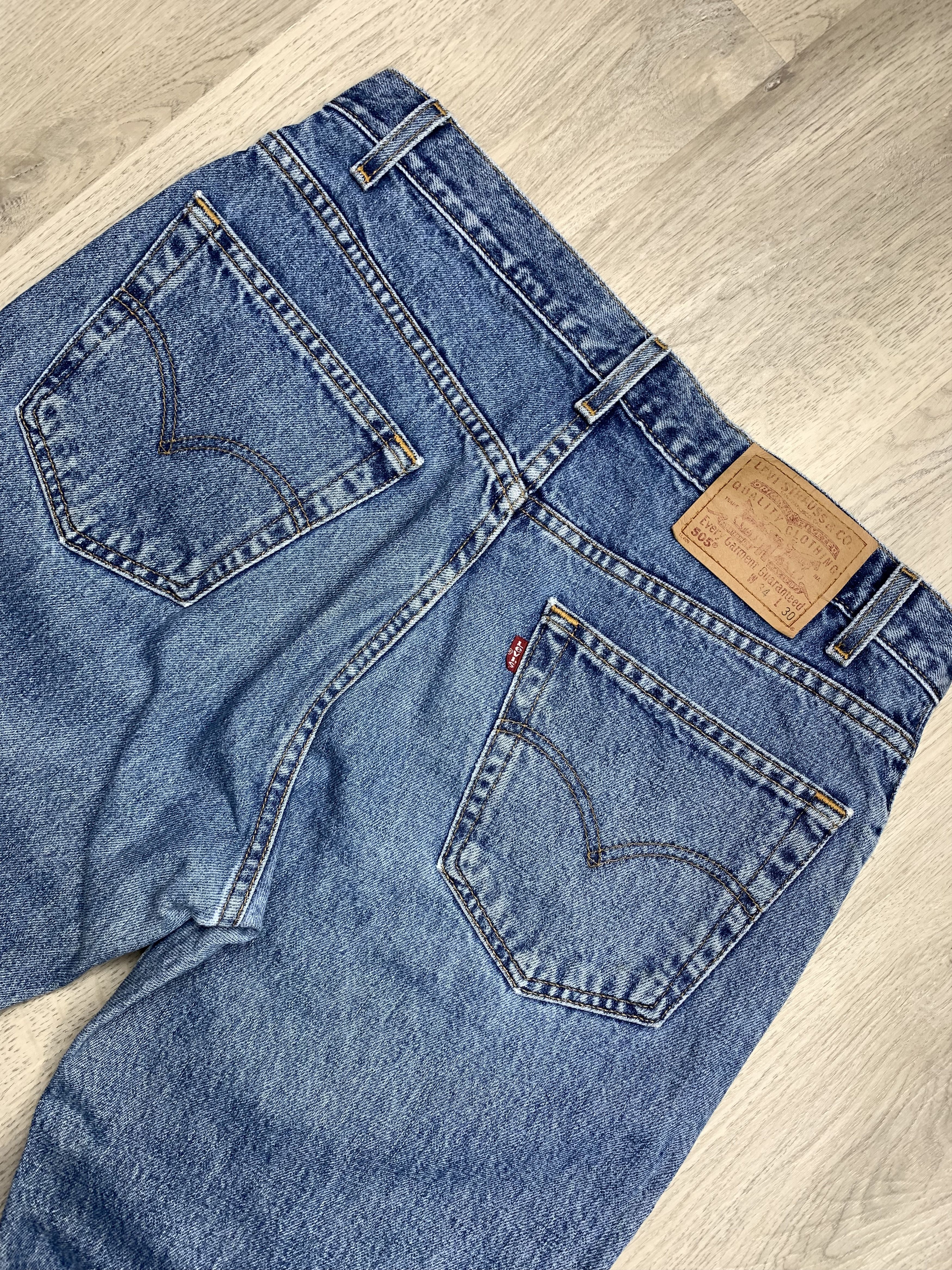 Levi's Levis 505 90s Vintage Blue Denim Pants Jeans Size US 34 / EU 50 - 2 Thumbnail