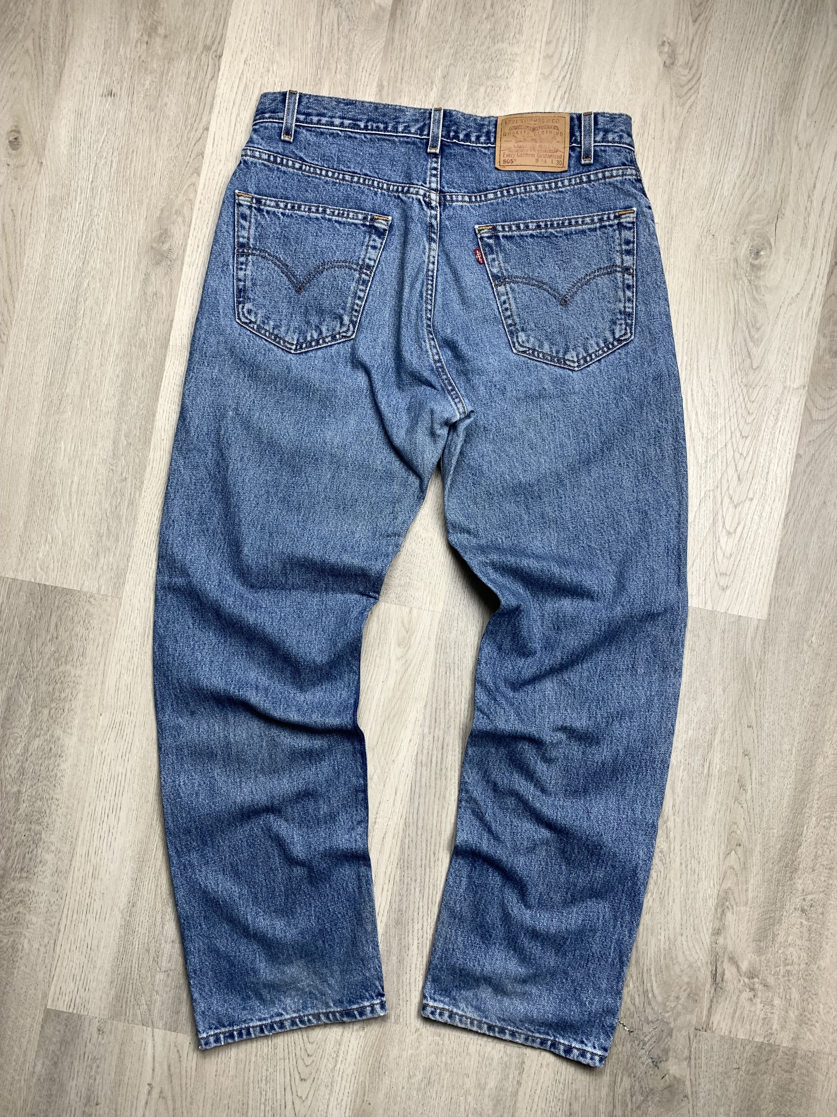 Levi's Levis 505 90s Vintage Blue Denim Pants Jeans Size US 34 / EU 50 - 1 Thumbnail