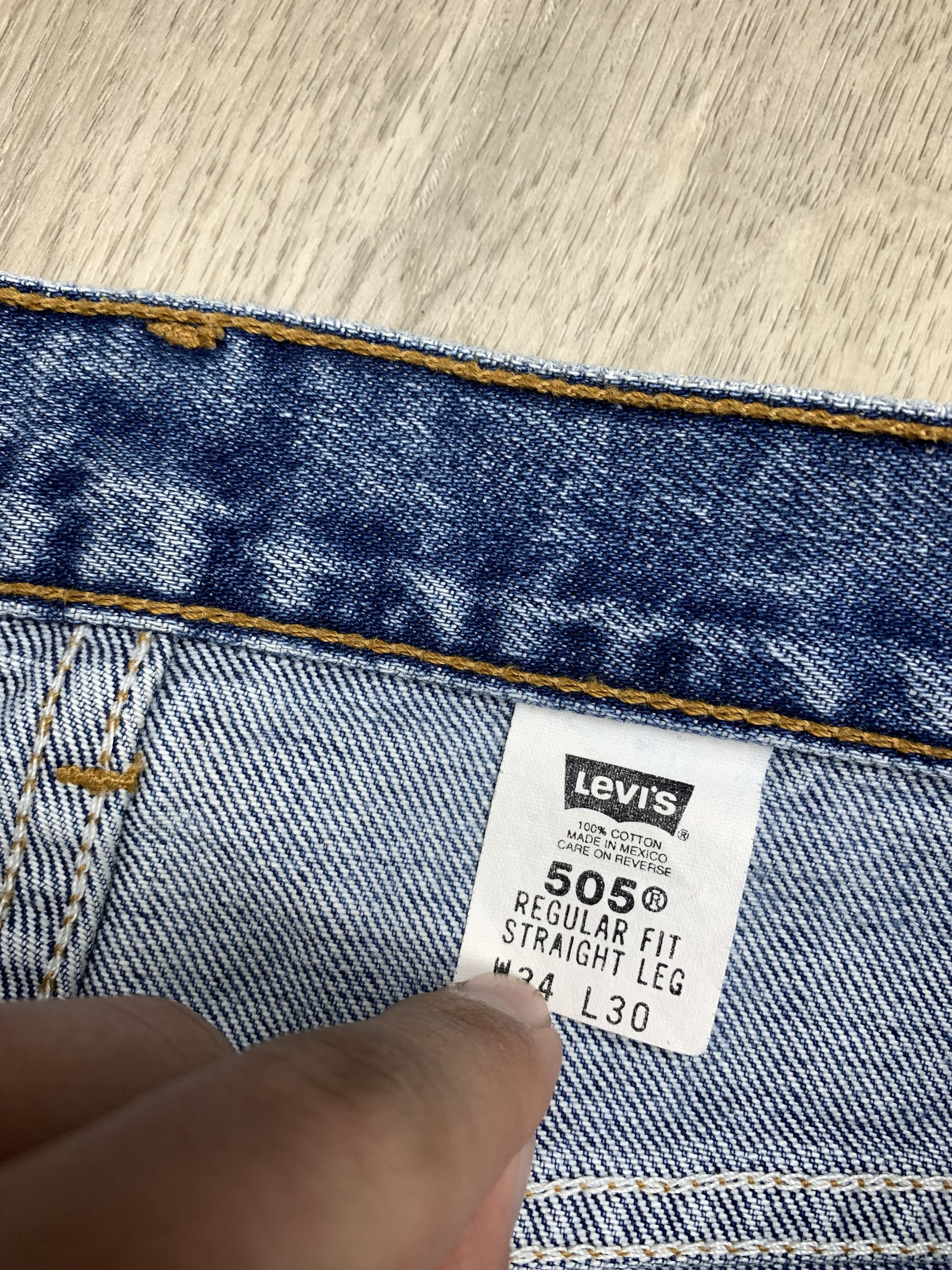 Levi's Levis 505 90s Vintage Blue Denim Pants Jeans Size US 34 / EU 50 - 8 Thumbnail