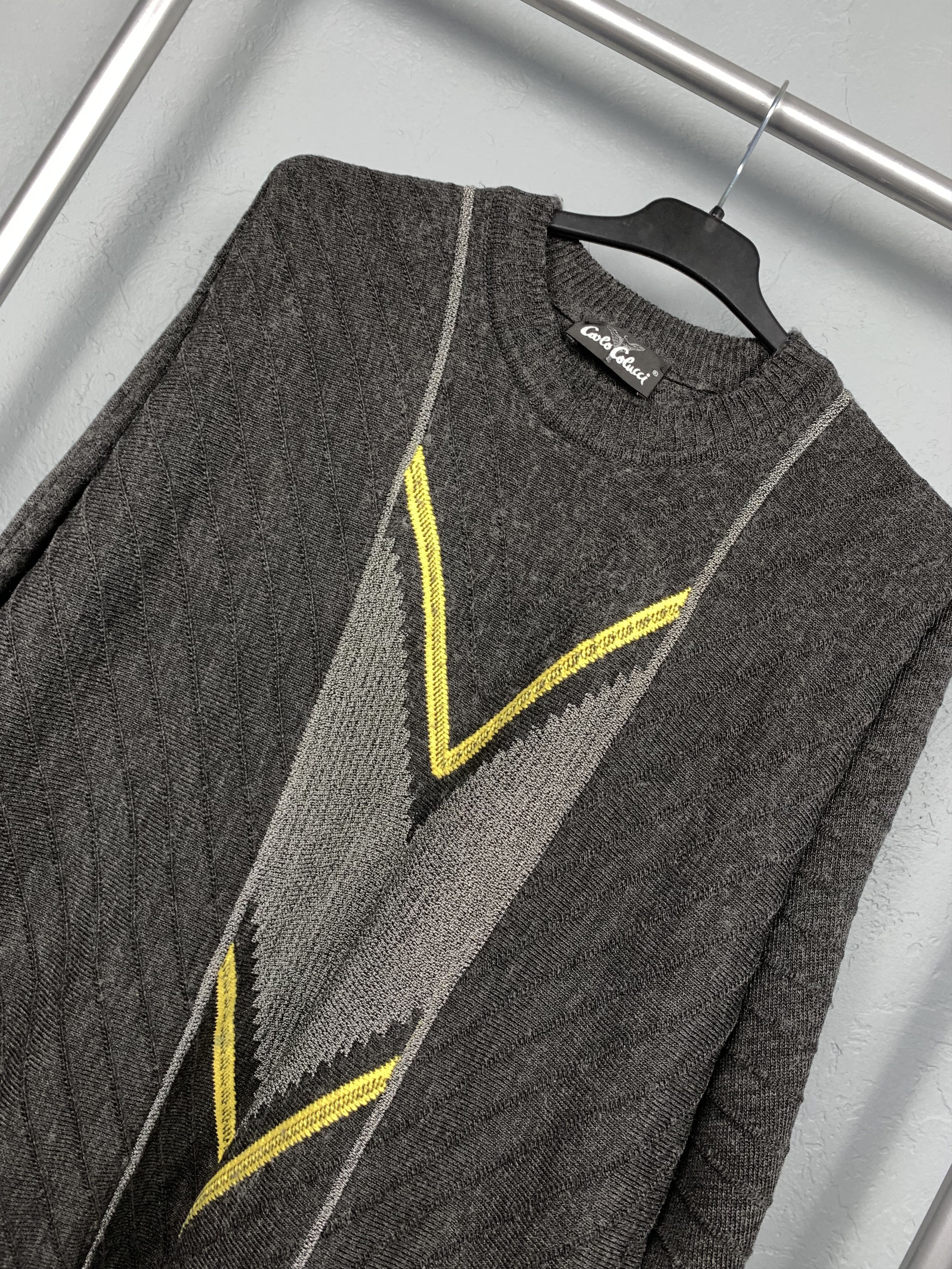 Carlo Colucci Carlo Colucci Mens Vintage Knit Crew Neck Sweater Size 54 Size US L / EU 52-54 / 3 - 2 Thumbnail