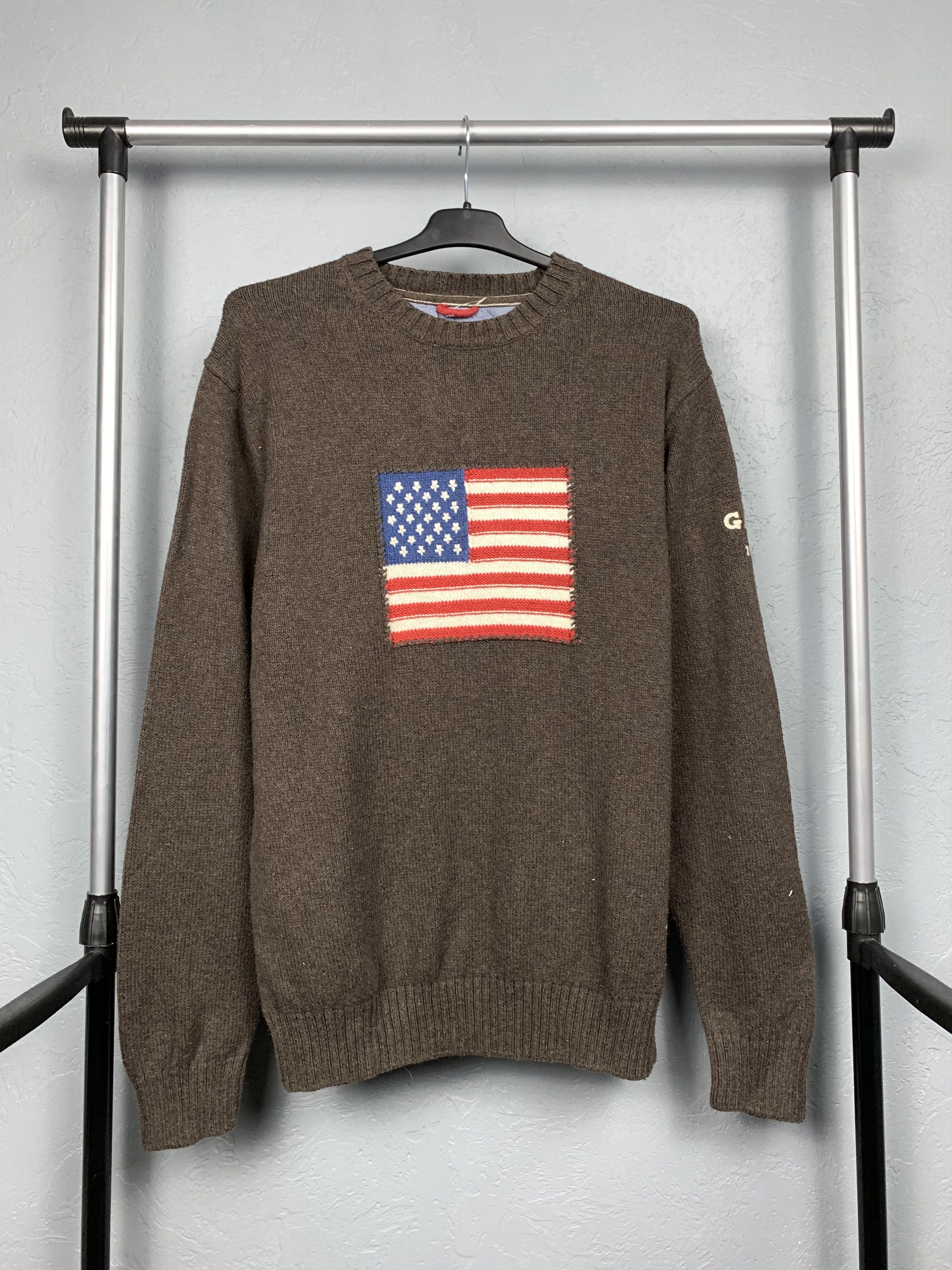 Gant Gant USA Vintage Big Logo Mens Knit Sweater Size US L / EU 52-54 / 3 - 1 Thumbnail